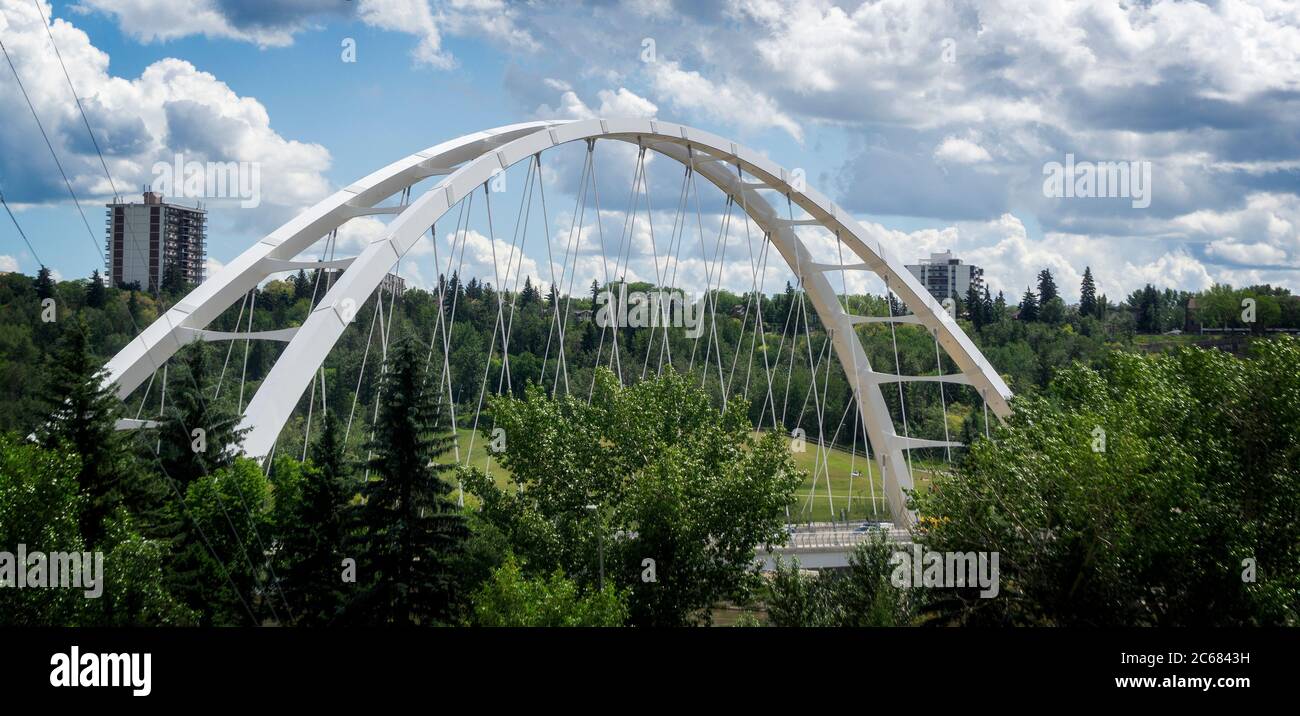 Walter Dale  Bridge Edmonton Alberta Stock Photo