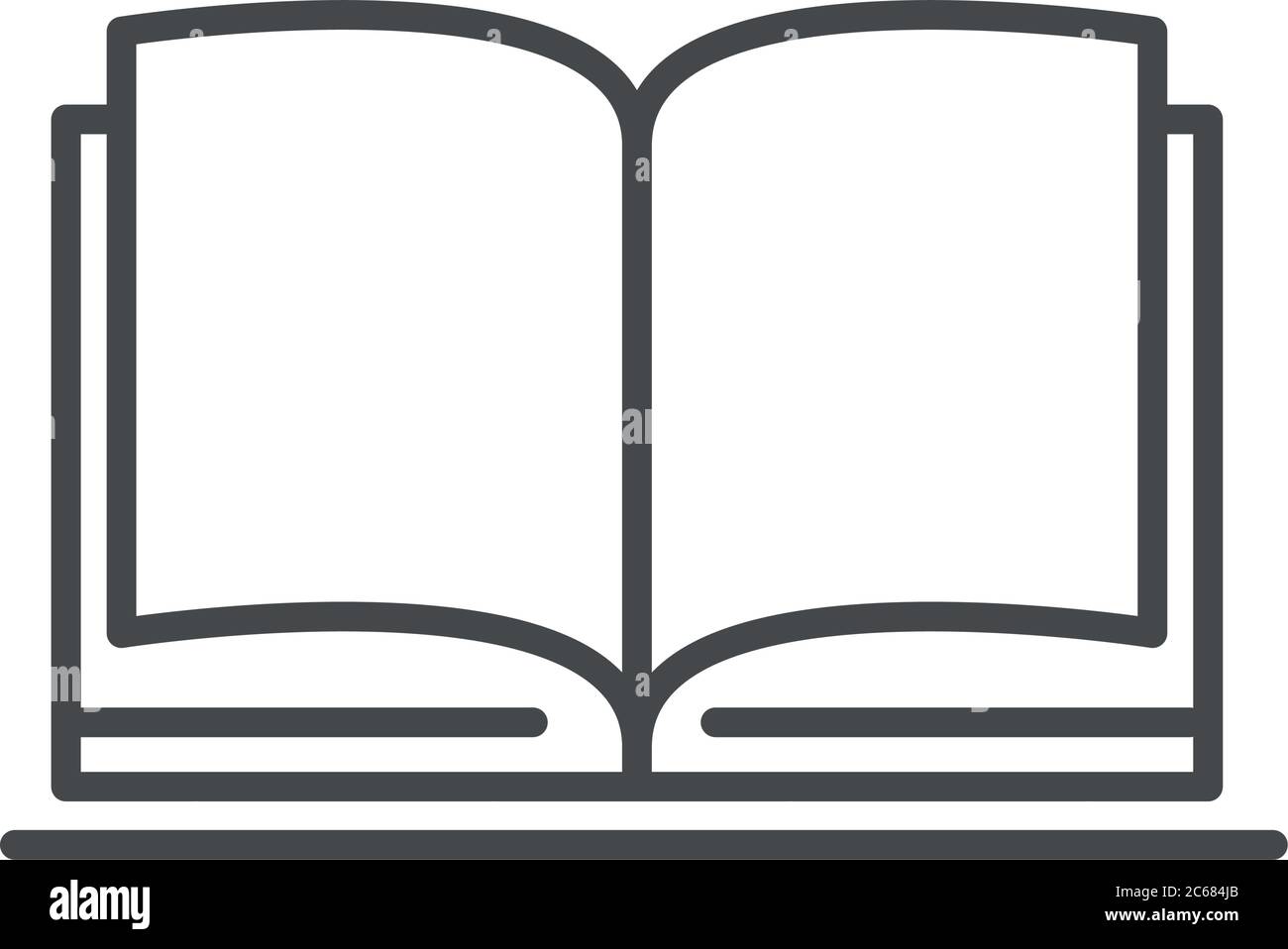 teach school and education open book knowledge line style icon vector ...