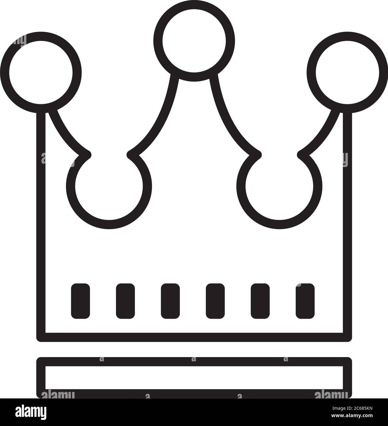 royal crown of viscount line style icon vector illustration design ...