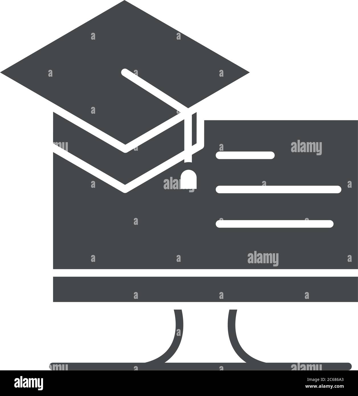 teach school and education online learning graduation computer ...