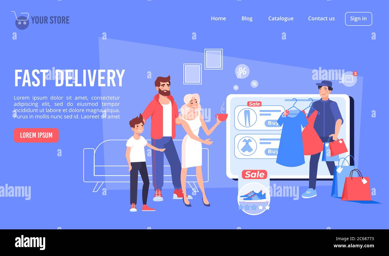Online clothes shopping fast delivery sale
