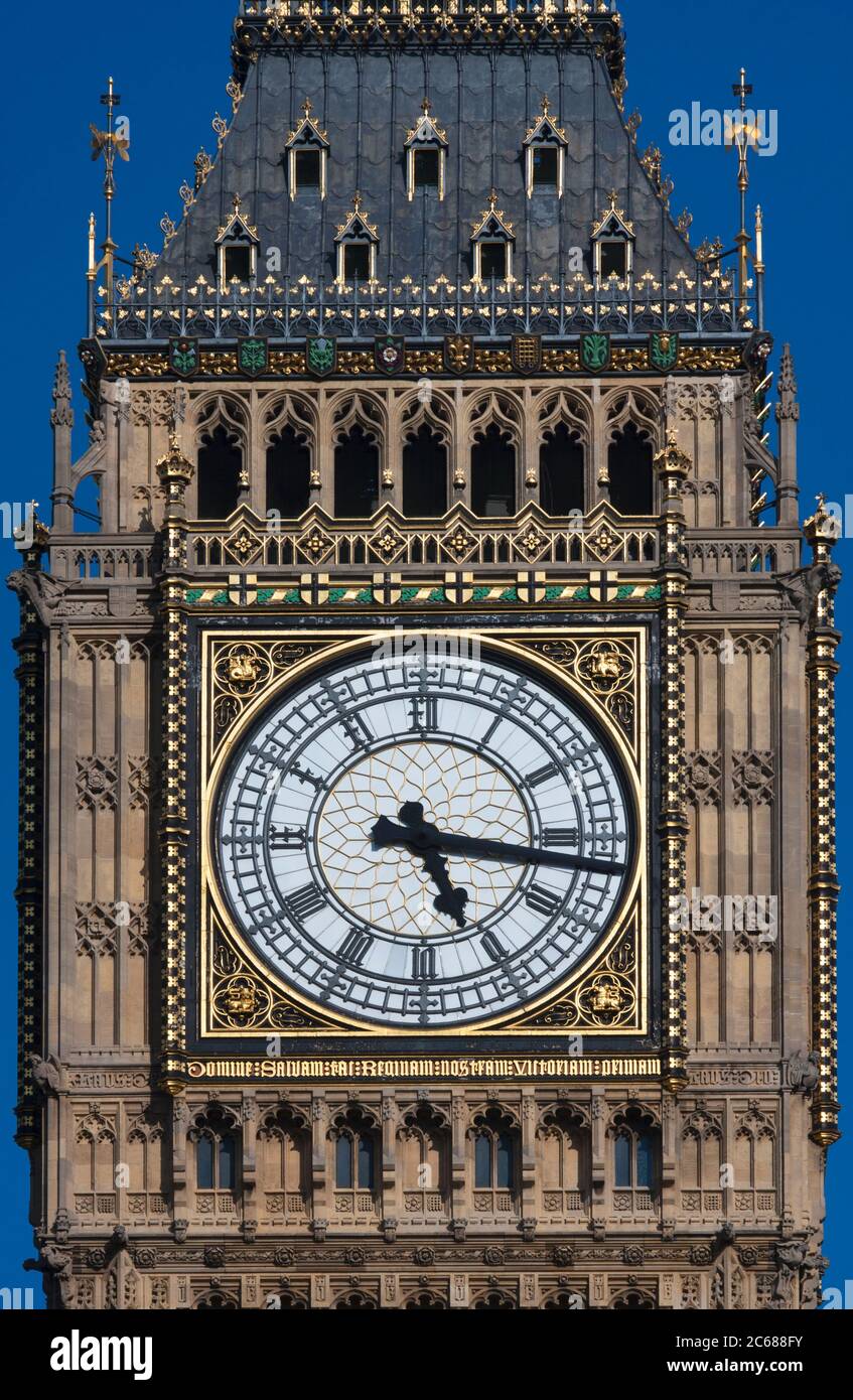 Close up of Big Ben clock, London, England Stock Photo Alamy