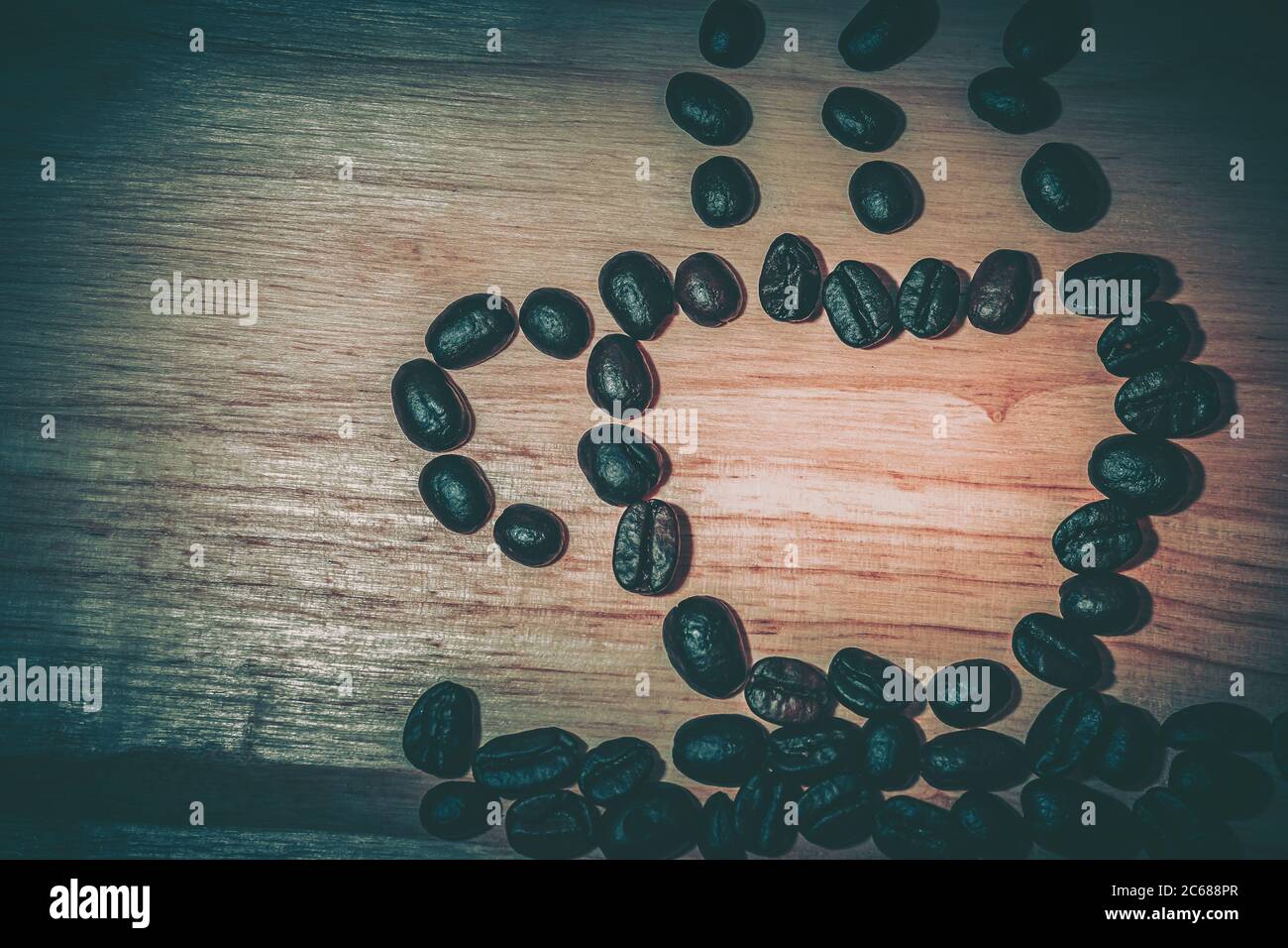 Background From Coffee; Closedup; vintage style Stock Photo