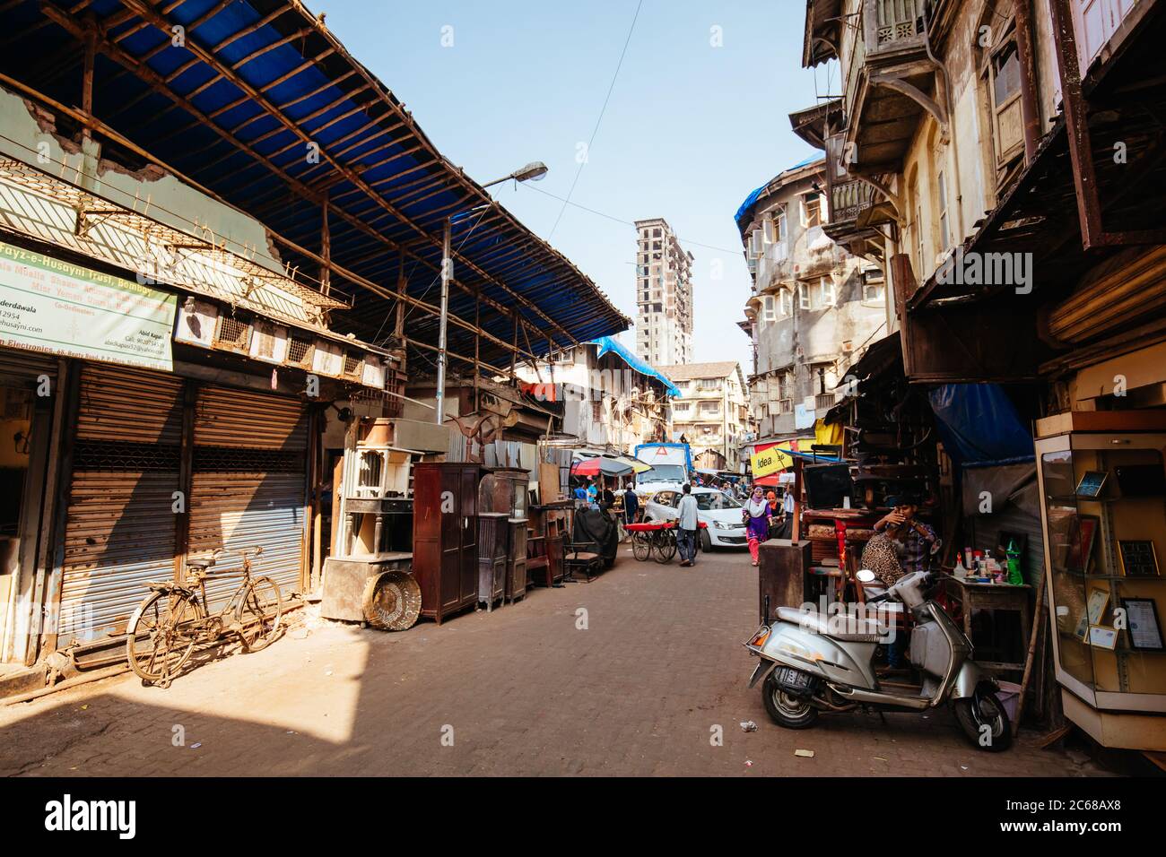 Chor Bazaar in Mumbai India Stock Photo Alamy Mumbai Bazar Chart Night