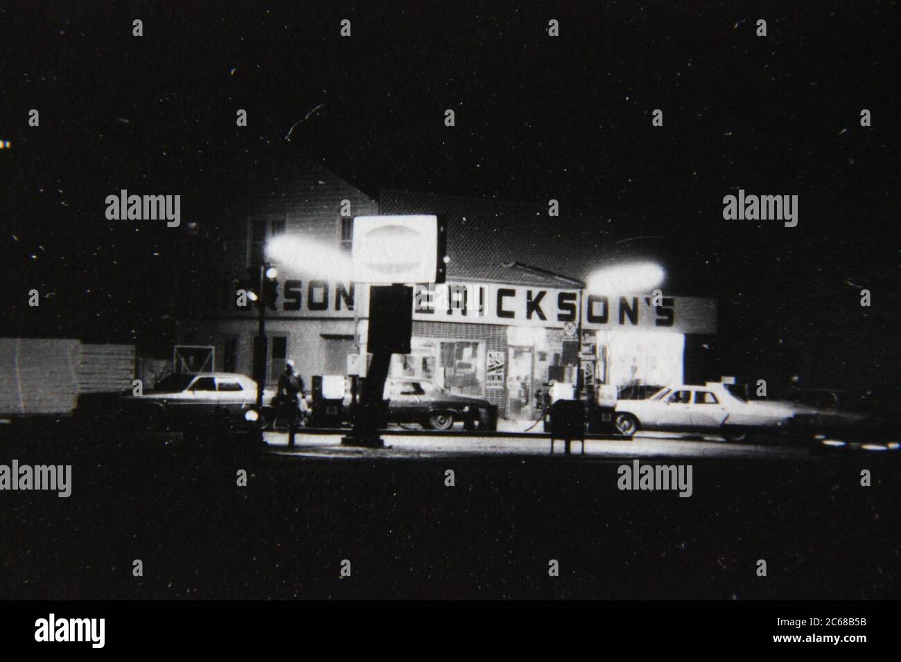 Fine 70s vintage black and white lifestyle photography of Erickson's
