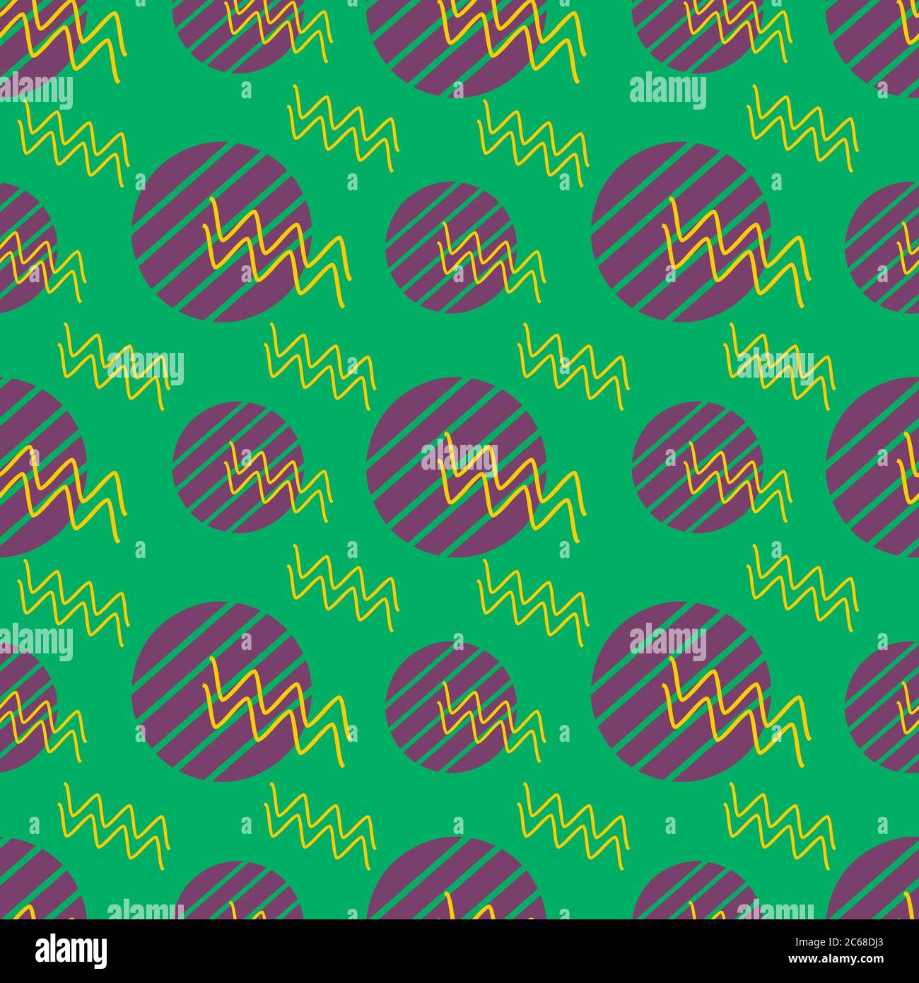 colorful abstract geometric stripe circle seamless pattern background Stock Vector