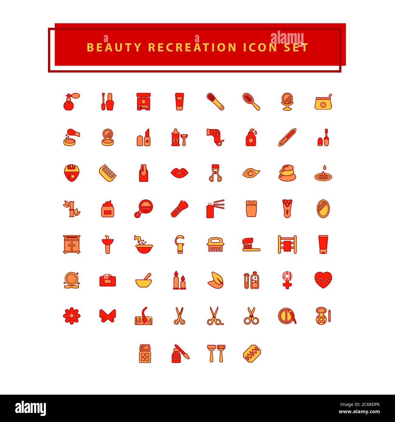 Spa salon icons set. vector set of recreation, wellness and beauty sign ...