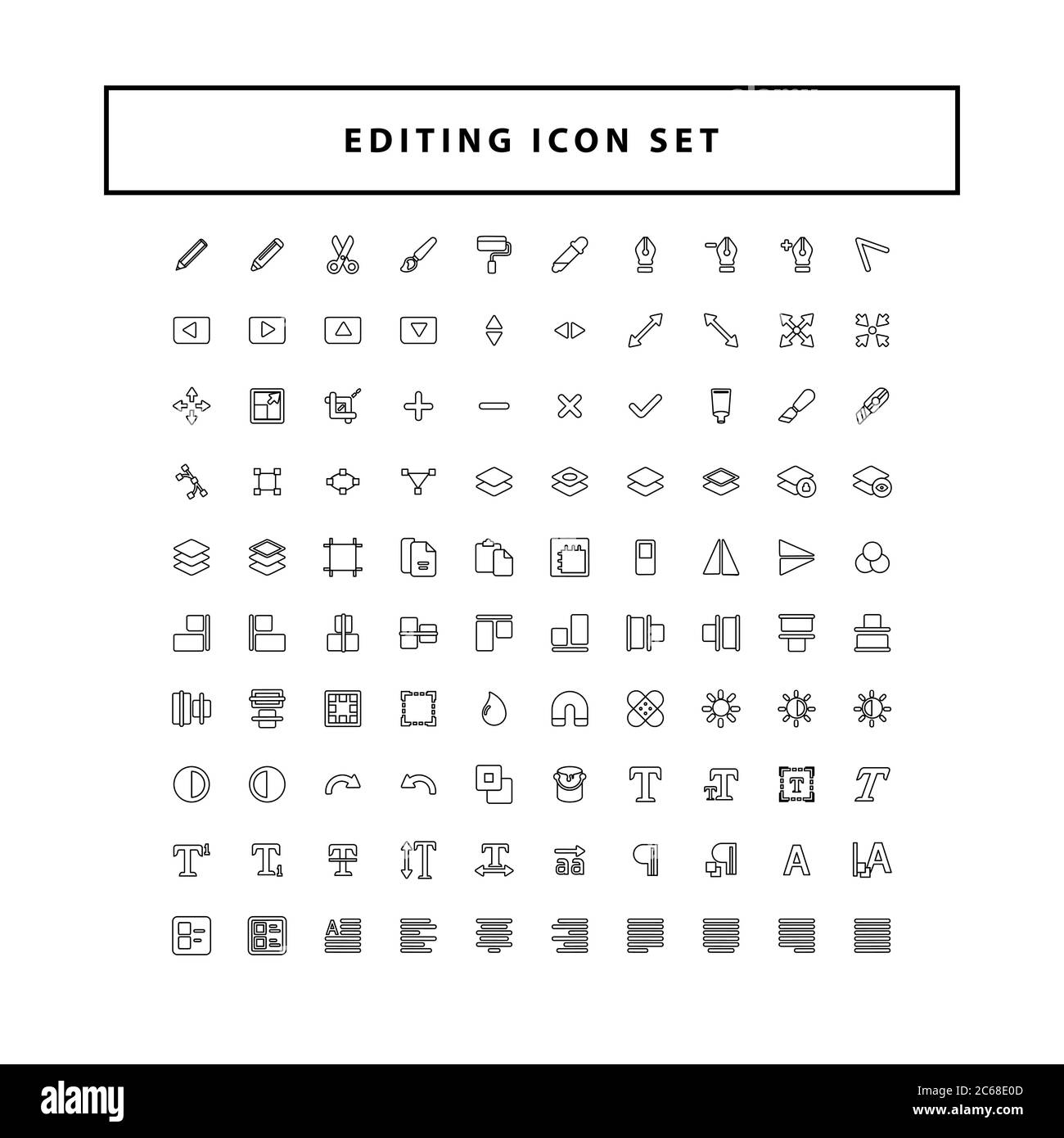 Text editor - Free edit tools icons