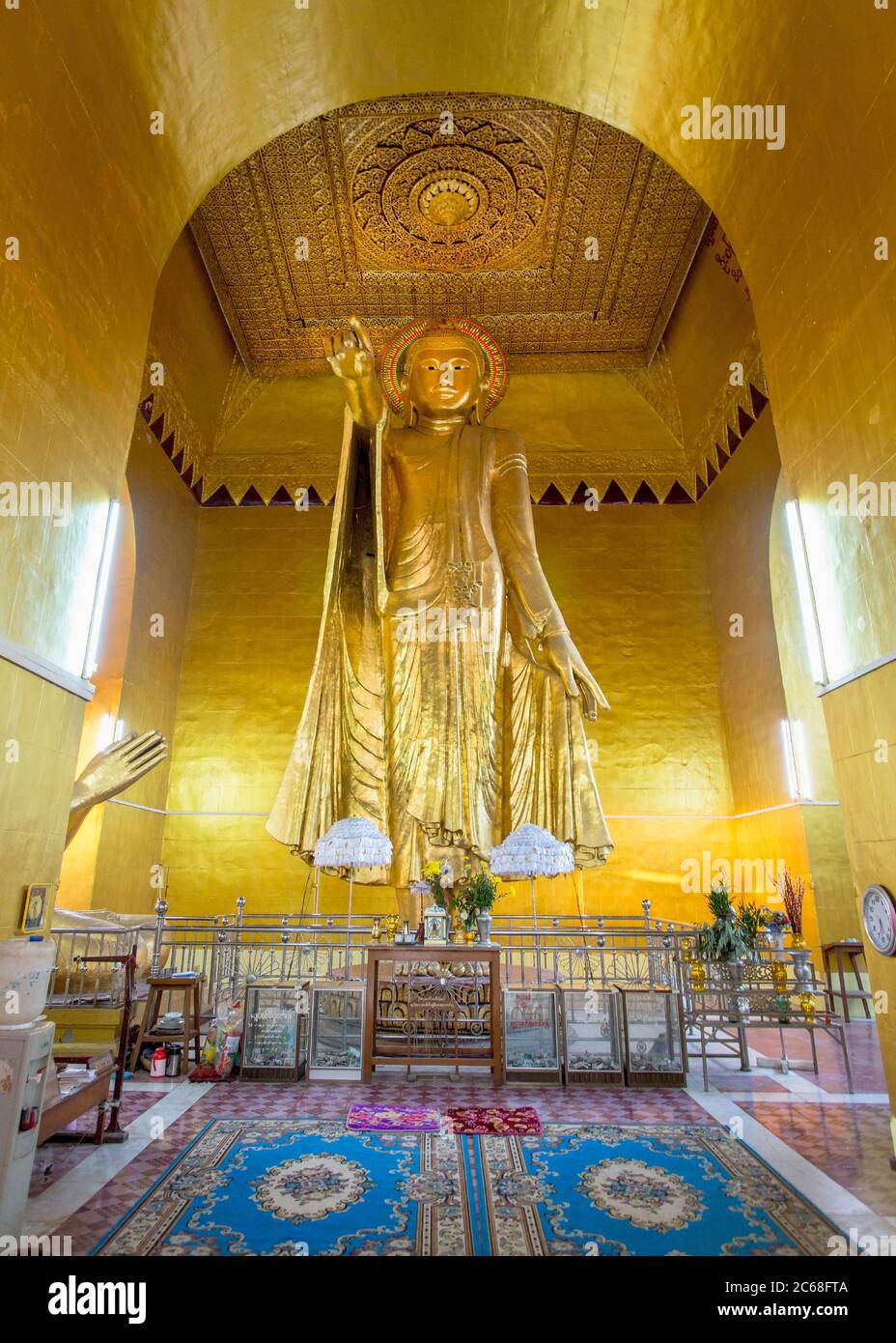 Buddha Statue in the Ananda Temple, Bagan, Myanmar Stock Photo - Alamy