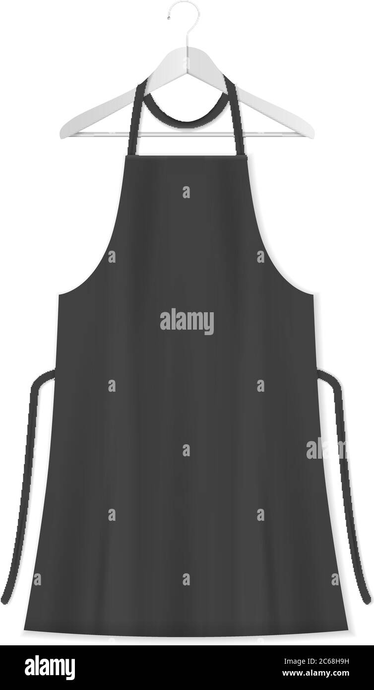 Kitchen apron on a white background. Vector illustration Stock Vector ...