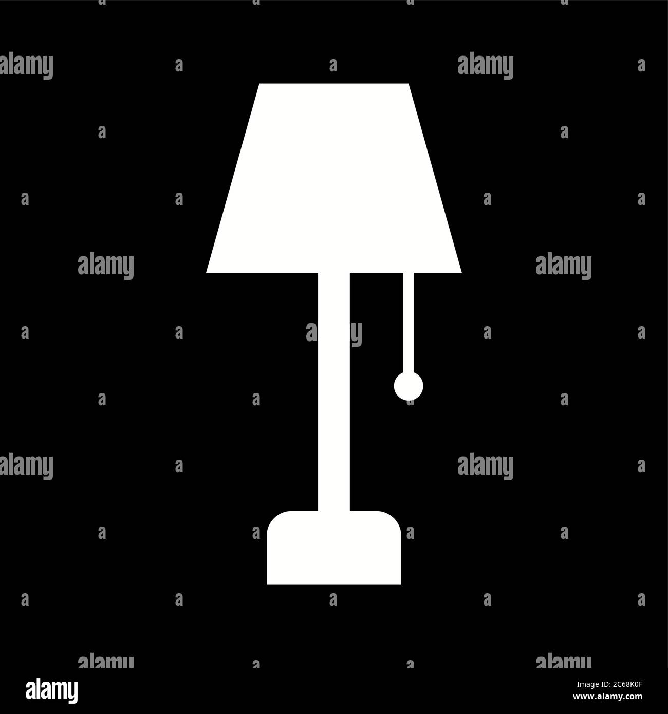 Unique Lamp Glyph Vector Icon Stock Vector Image & Art - Alamy