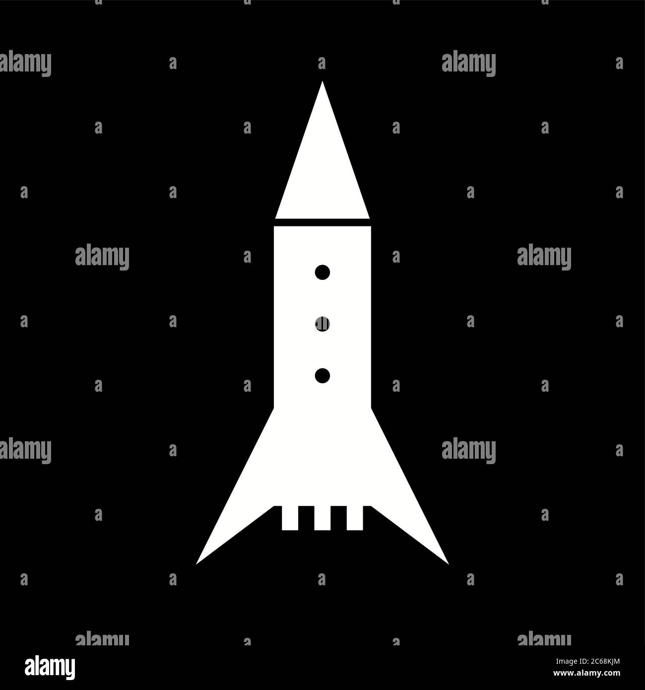 Unique Space Rocket Vector Glyph Icon Stock Vector Image & Art - Alamy