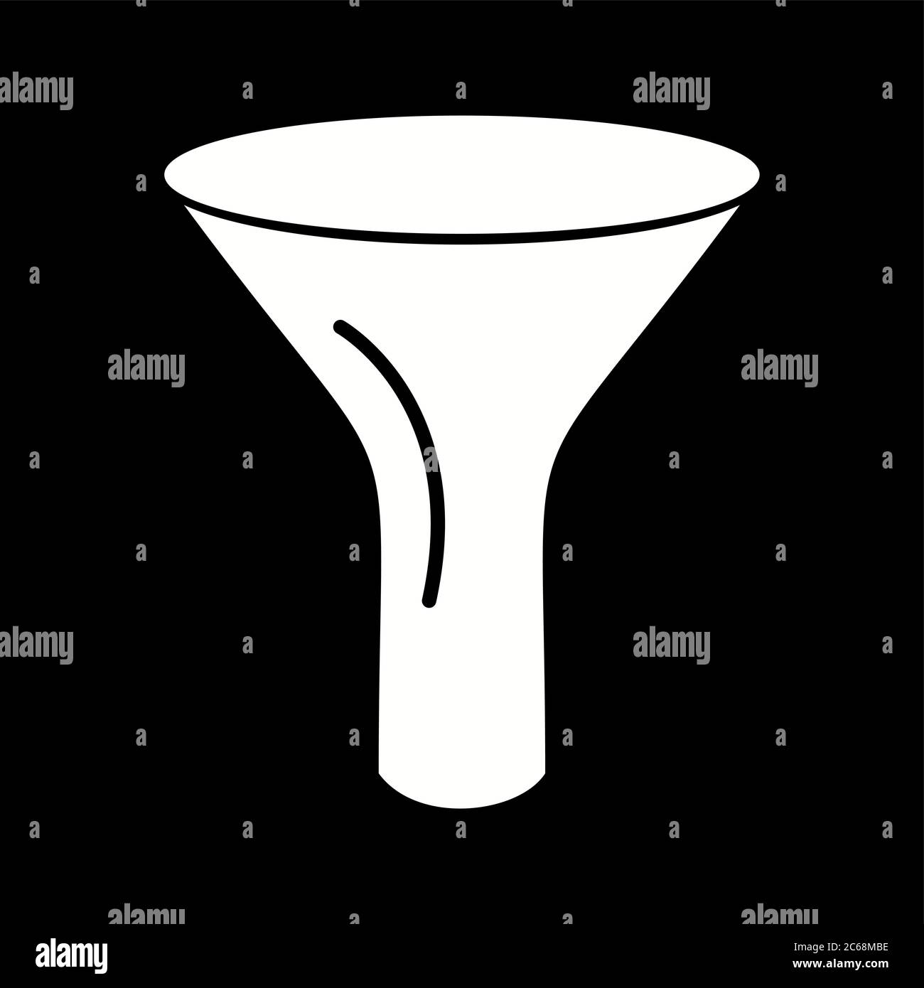 Iconic funnel Stock Vector Images - Alamy