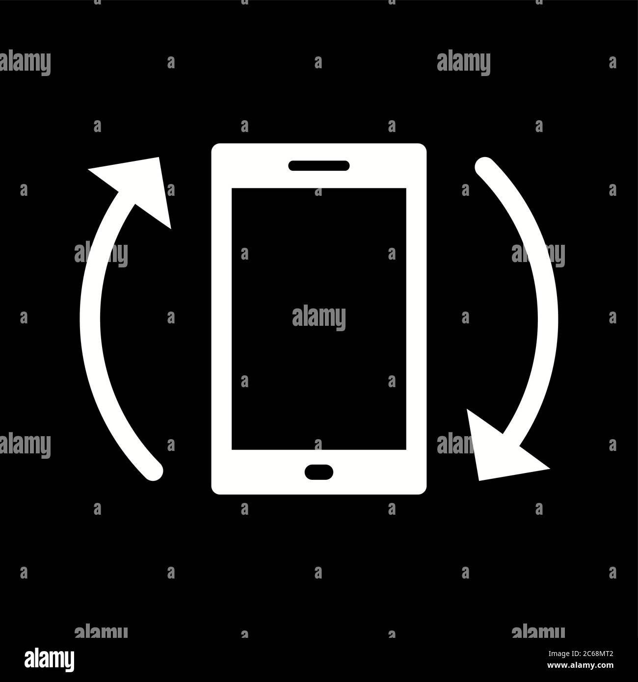 Unique Auto Rotation Vector Glyph Icon Stock Vector Image & Art - Alamy