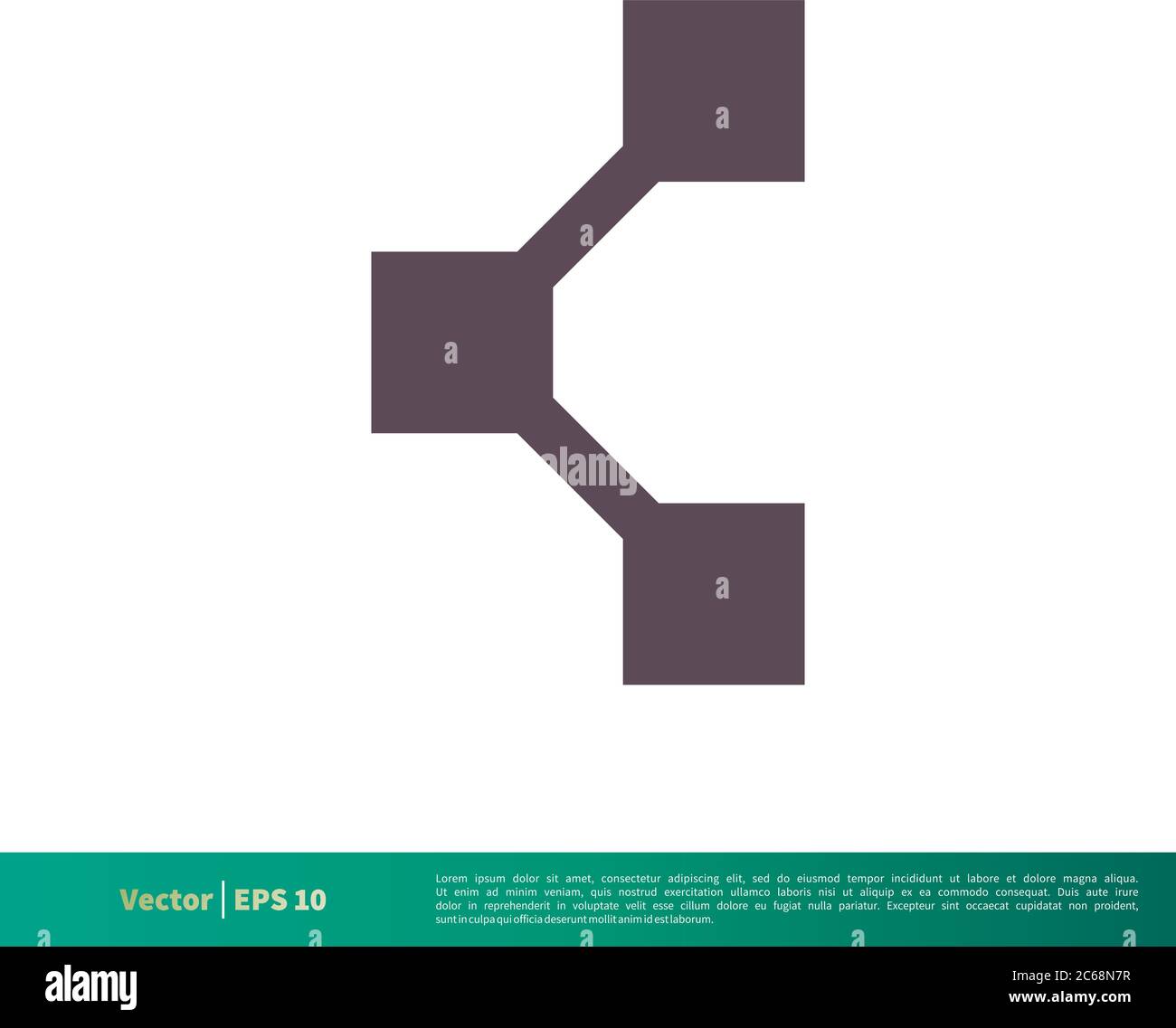 Connection Chain Icon Vector Logo Template Illustration Design. Editable Vector EPS 10. Stock Vector