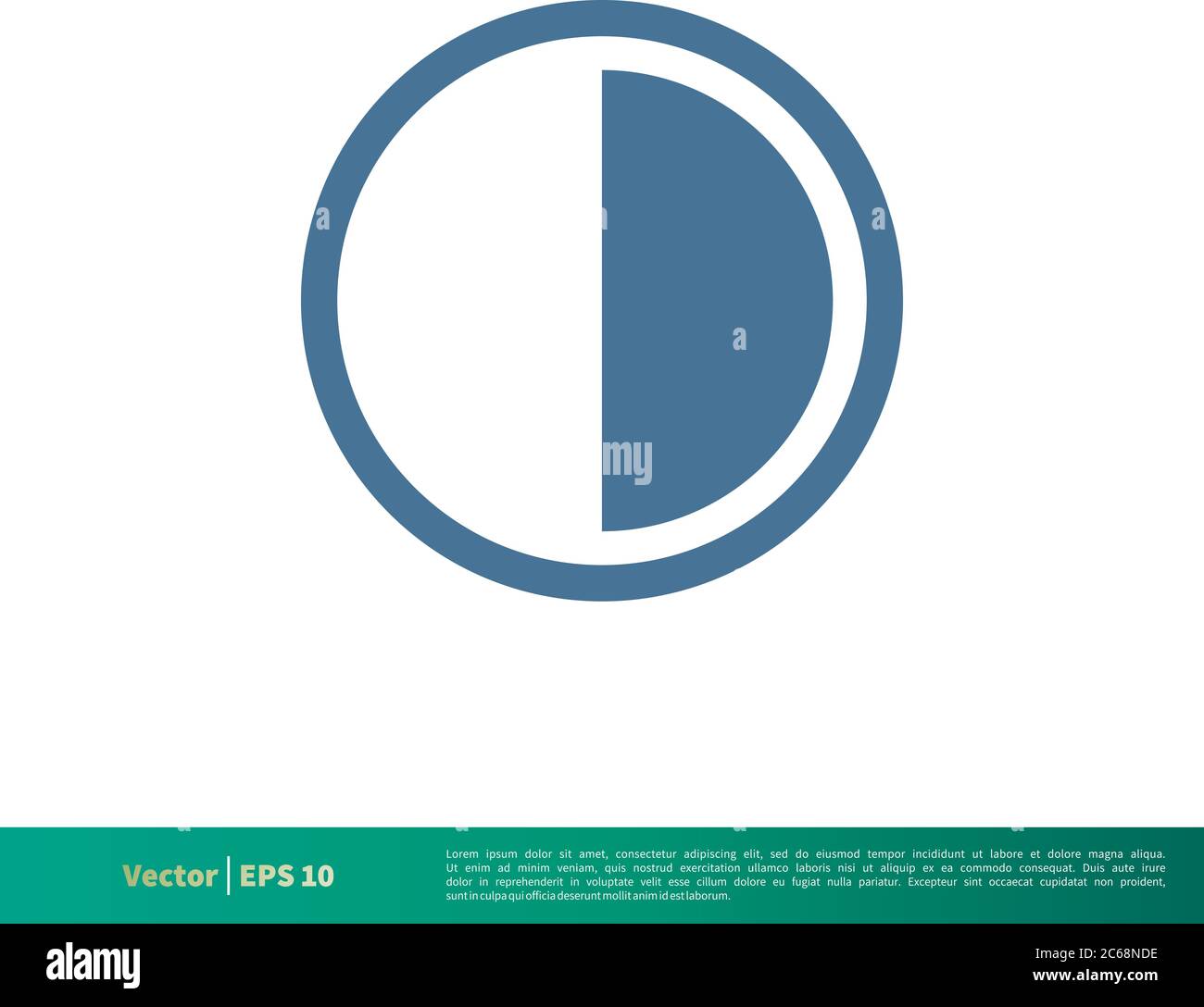 Moon Icon Vector Logo Template Illustration Design. Editable Vector EPS 10. Stock Vector