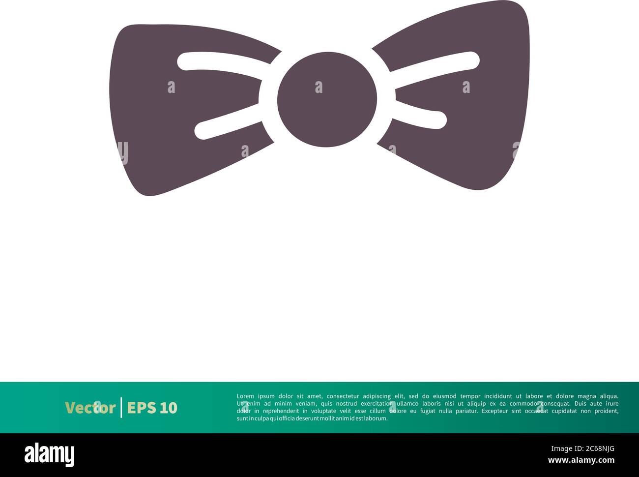 Bow Tie Ribbon Icon Vector Logo Template Illustration Design. Editable Vector EPS 10. Stock Vector