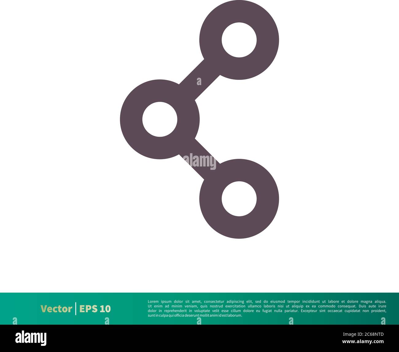 Connection Chain Icon Vector Logo Template Illustration Design. Editable Vector EPS 10. Stock Vector
