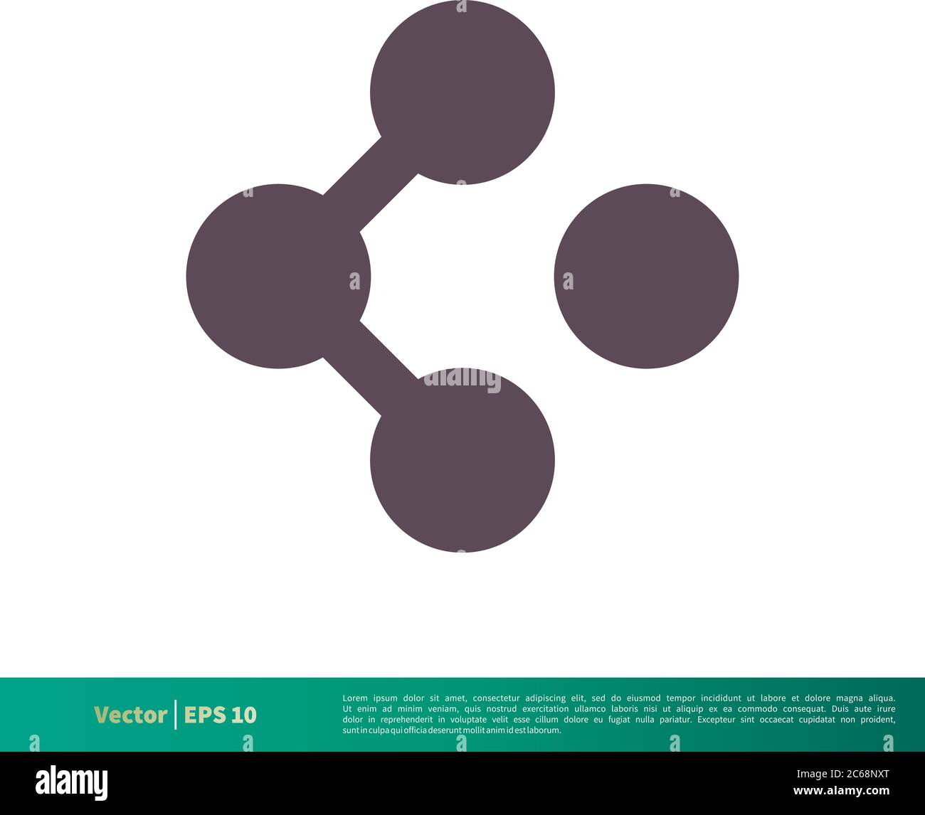 Connection Chain Icon Vector Logo Template Illustration Design. Editable Vector EPS 10. Stock Vector