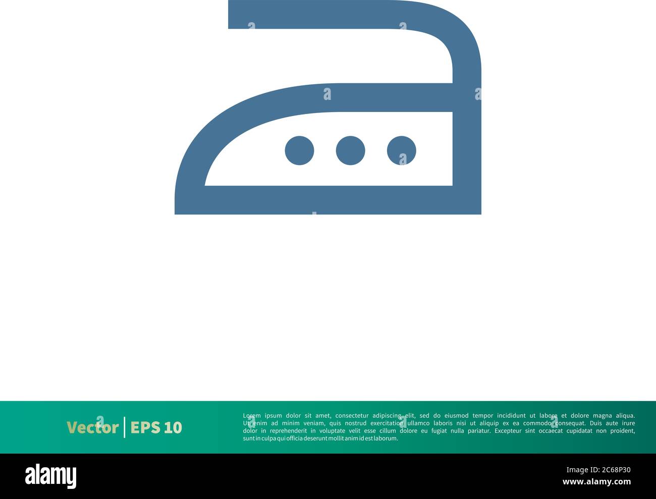 Ironing, Laundry Icon Vector Logo Template Illustration Design