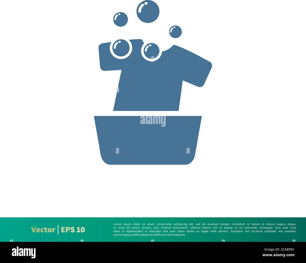 Wash Laundry Icon Vector Logo Template Illustration Design. Editable Vector EPS 10. Stock Vector