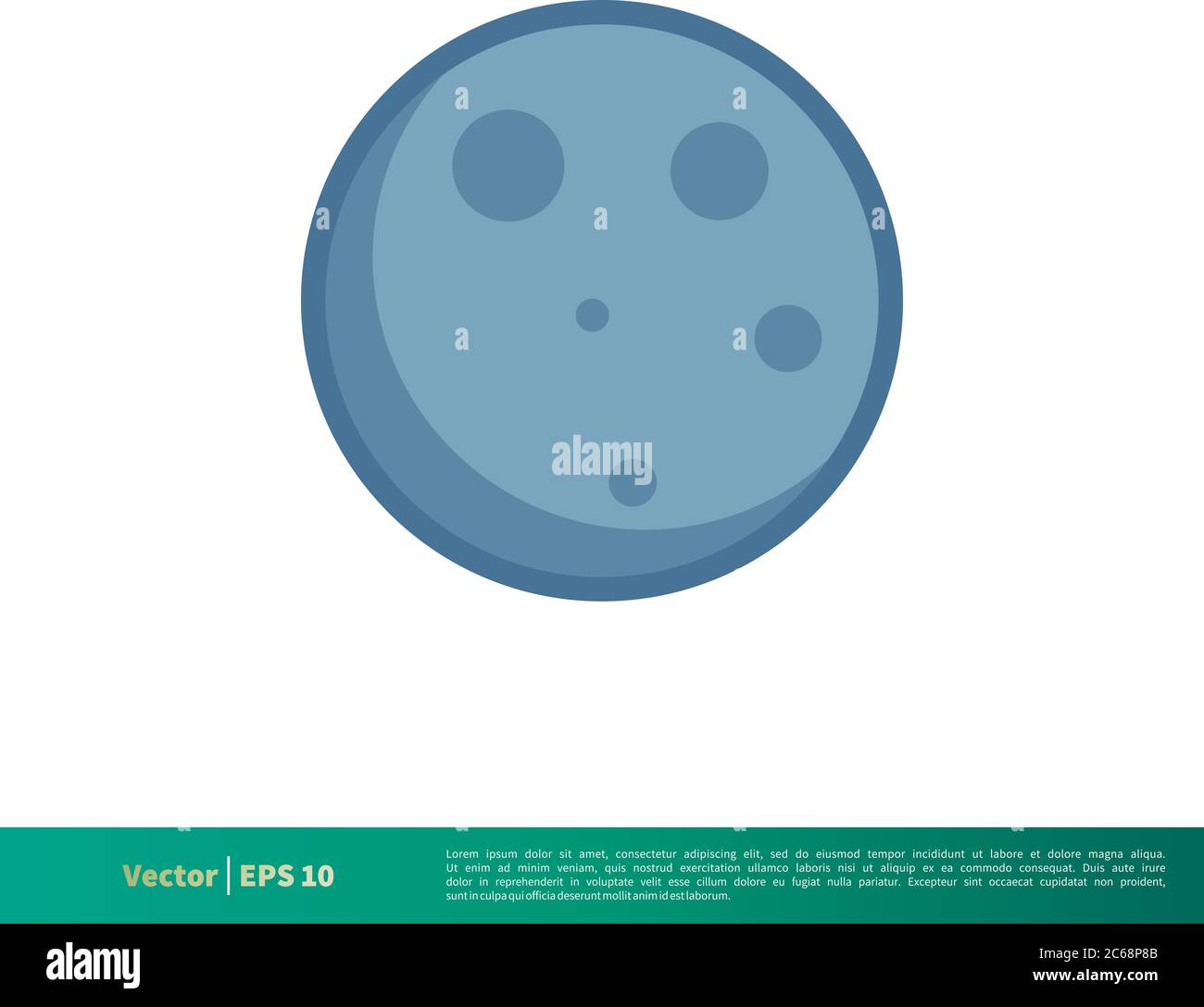 Moon Icon Vector Logo Template Illustration Design Editable Vector EPS 