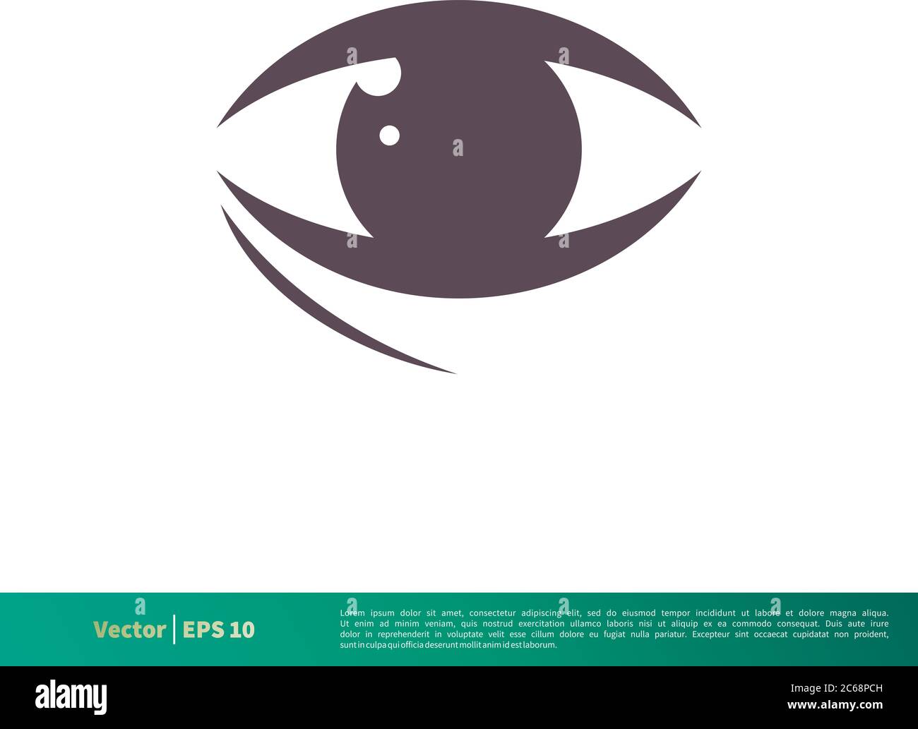 Eye Icon Vector Logo Template Illustration Design. Editable Vector EPS 10. Stock Vector