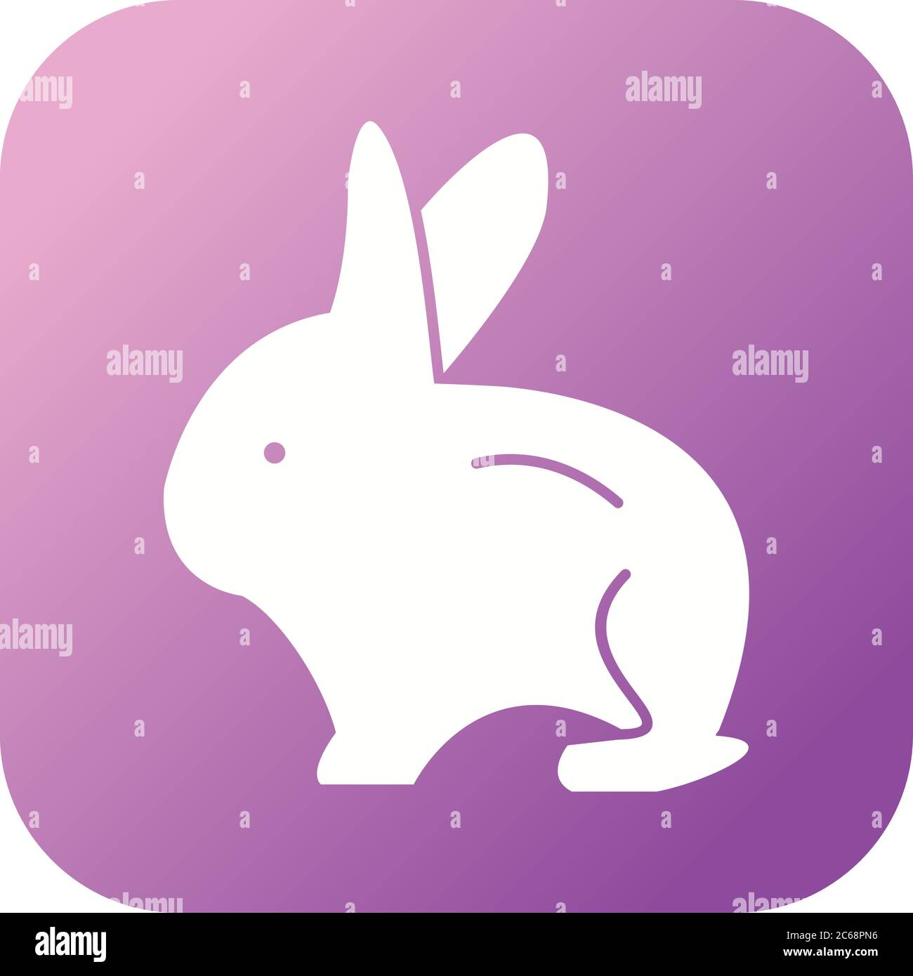 Unique Rabbit Vector Glyph Icon Stock Vector Image & Art - Alamy