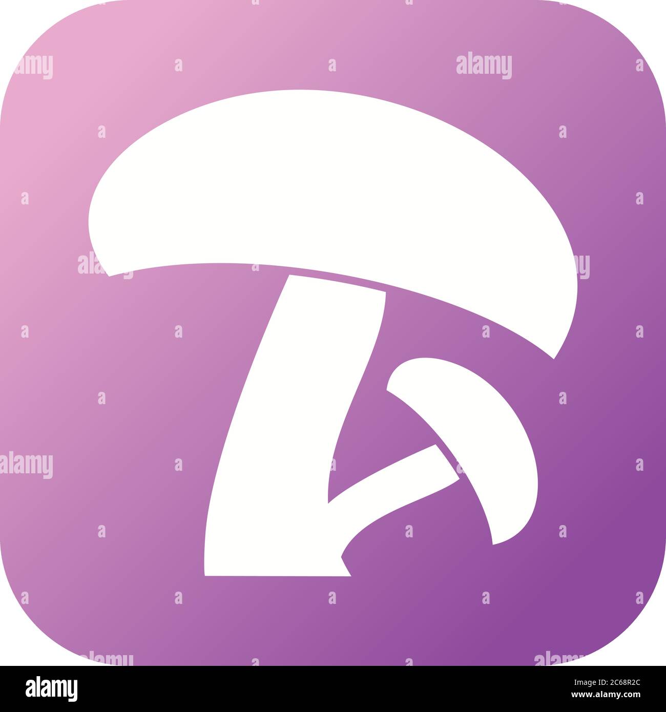 Unique Mushroom Vector Glyph Icon Stock Vector