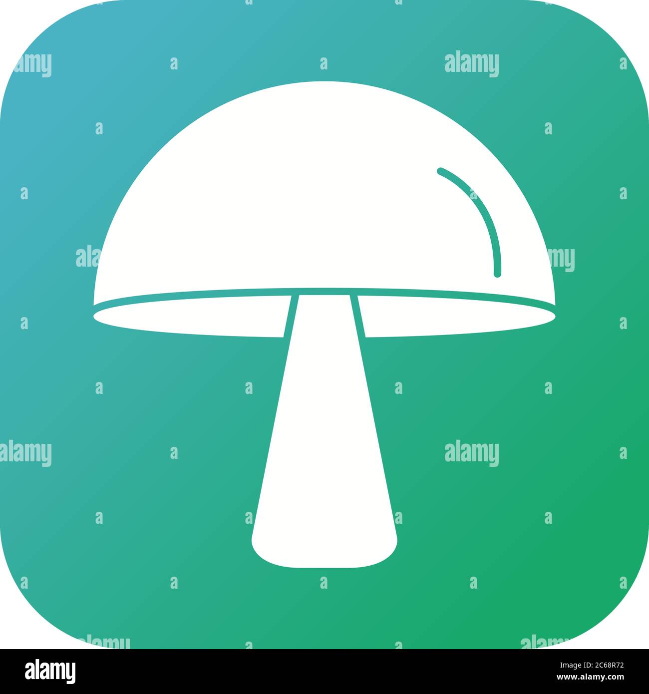 Unique Mushroom Vector Glyph Icon Stock Vector