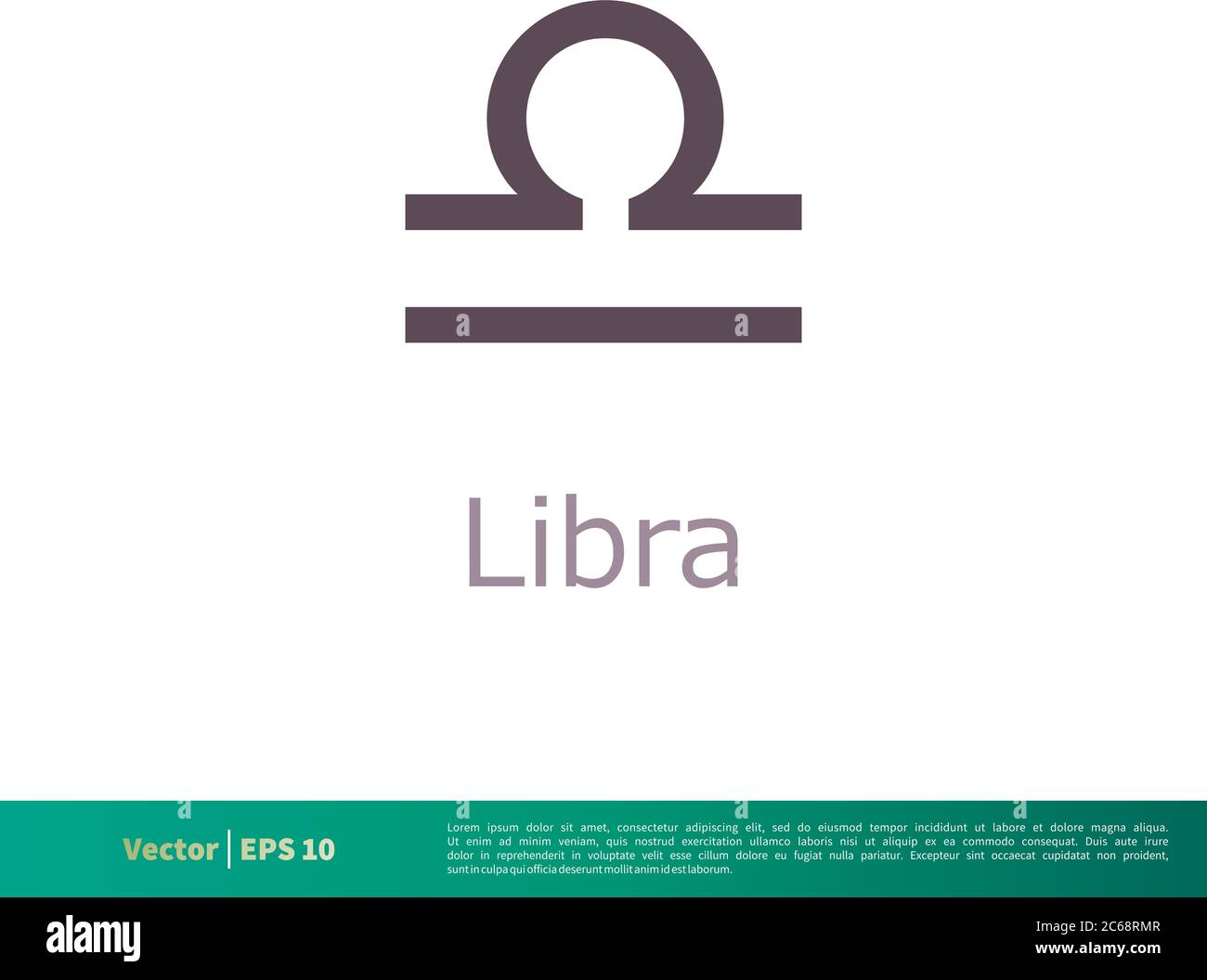 Libra - Zodiac Sign Icon Vector Logo Template Illustration Design ...