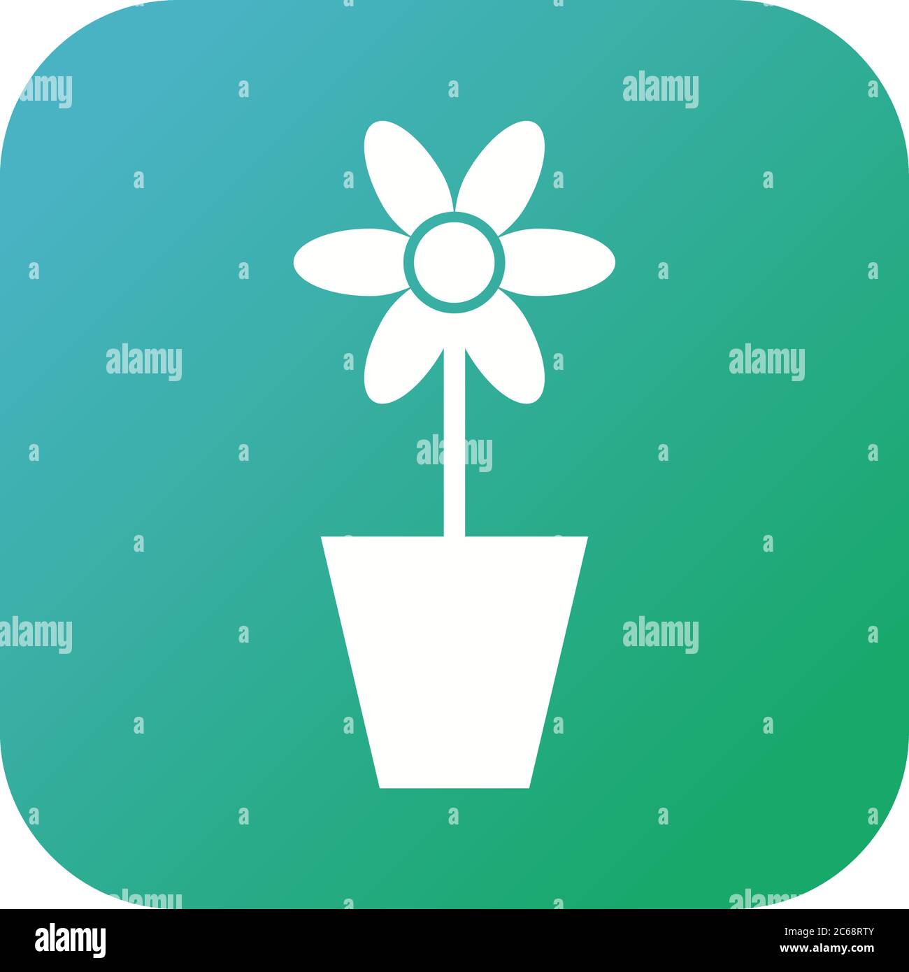 Unique Plant in Pot Vector Glyph Icon Stock Vector Image & Art - Alamy