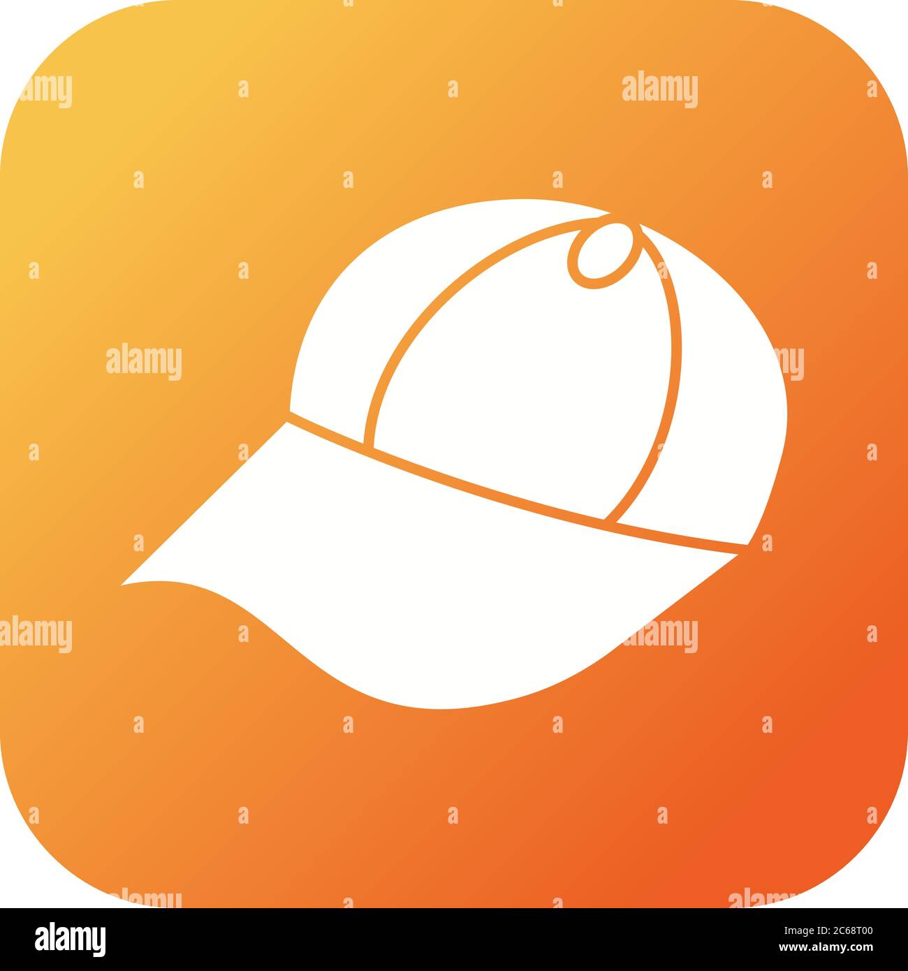 Unique Summer Cap Vector Glyph Icon Stock Vector