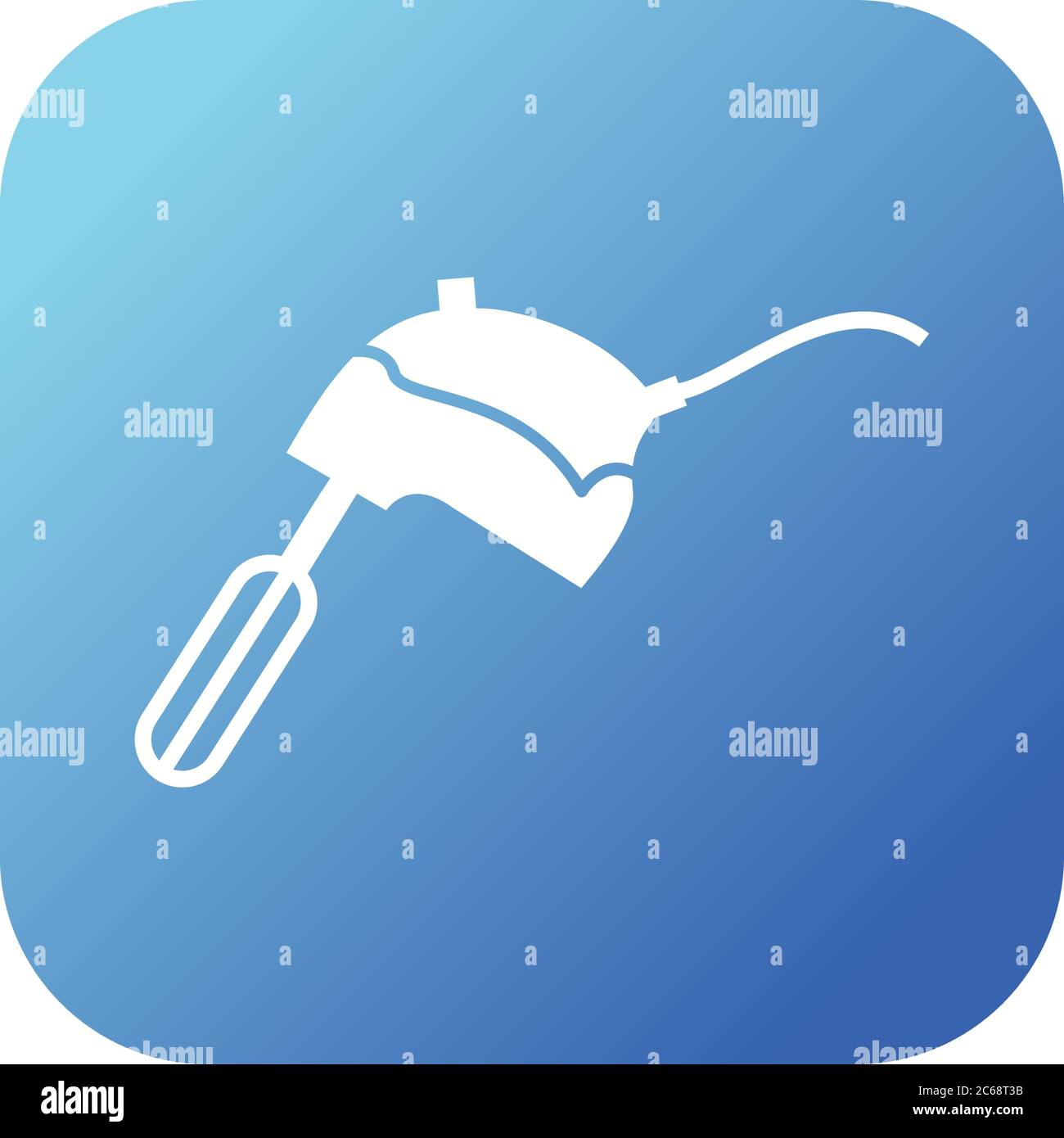 Unique Mixer Glyph Vector Icon Stock Vector