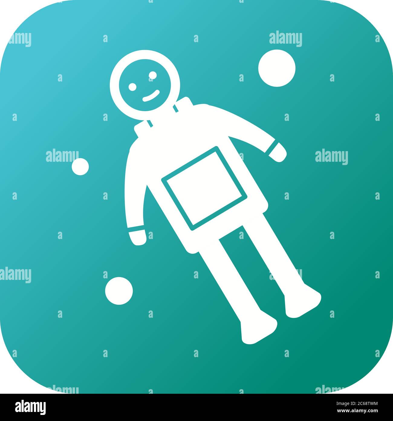 Unique Space Man Vector Glyph Icon Stock Vector Image & Art - Alamy