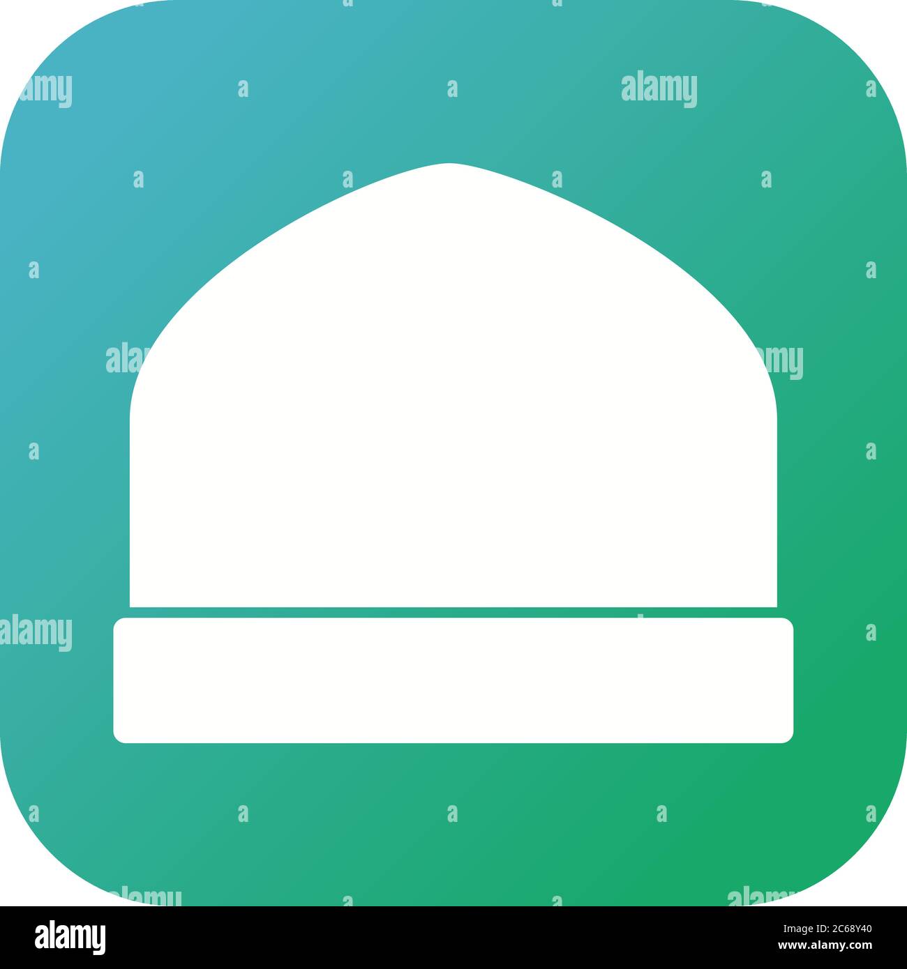 Unique Knitted Cap Vector Glyph Icon Stock Vector