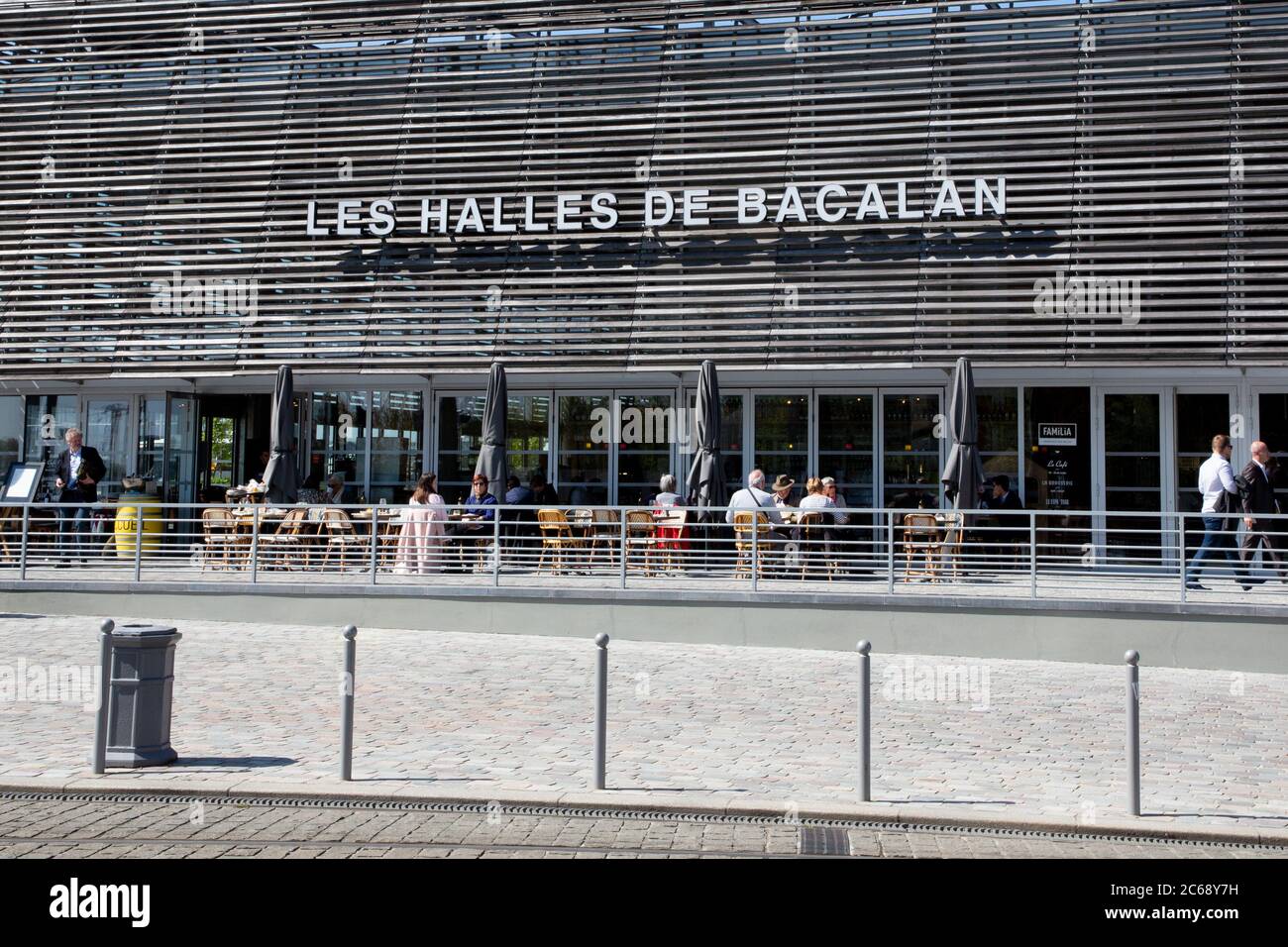 Bordeaux Nouvelle Aquitaine / France - 03 28 2019 : covered market bordeaux les halles de Bacalan Bordeaux Stock Photo