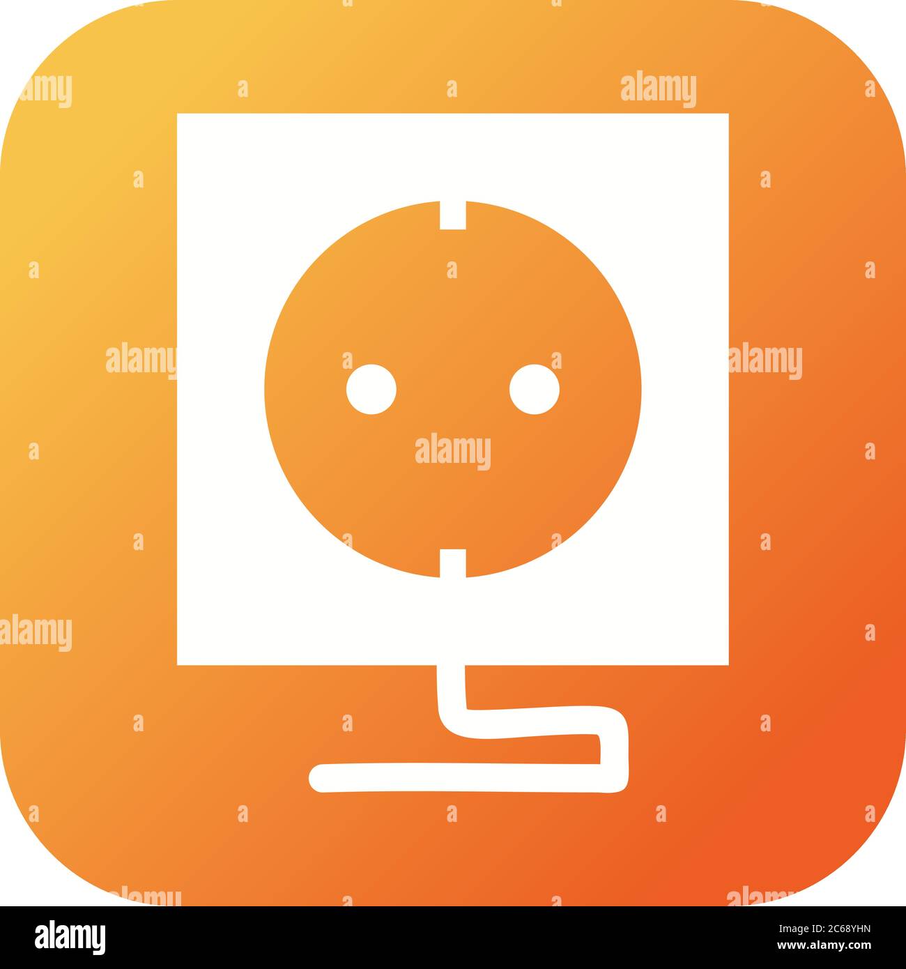 Unique Socket Vector Glyph Icon Stock Vector