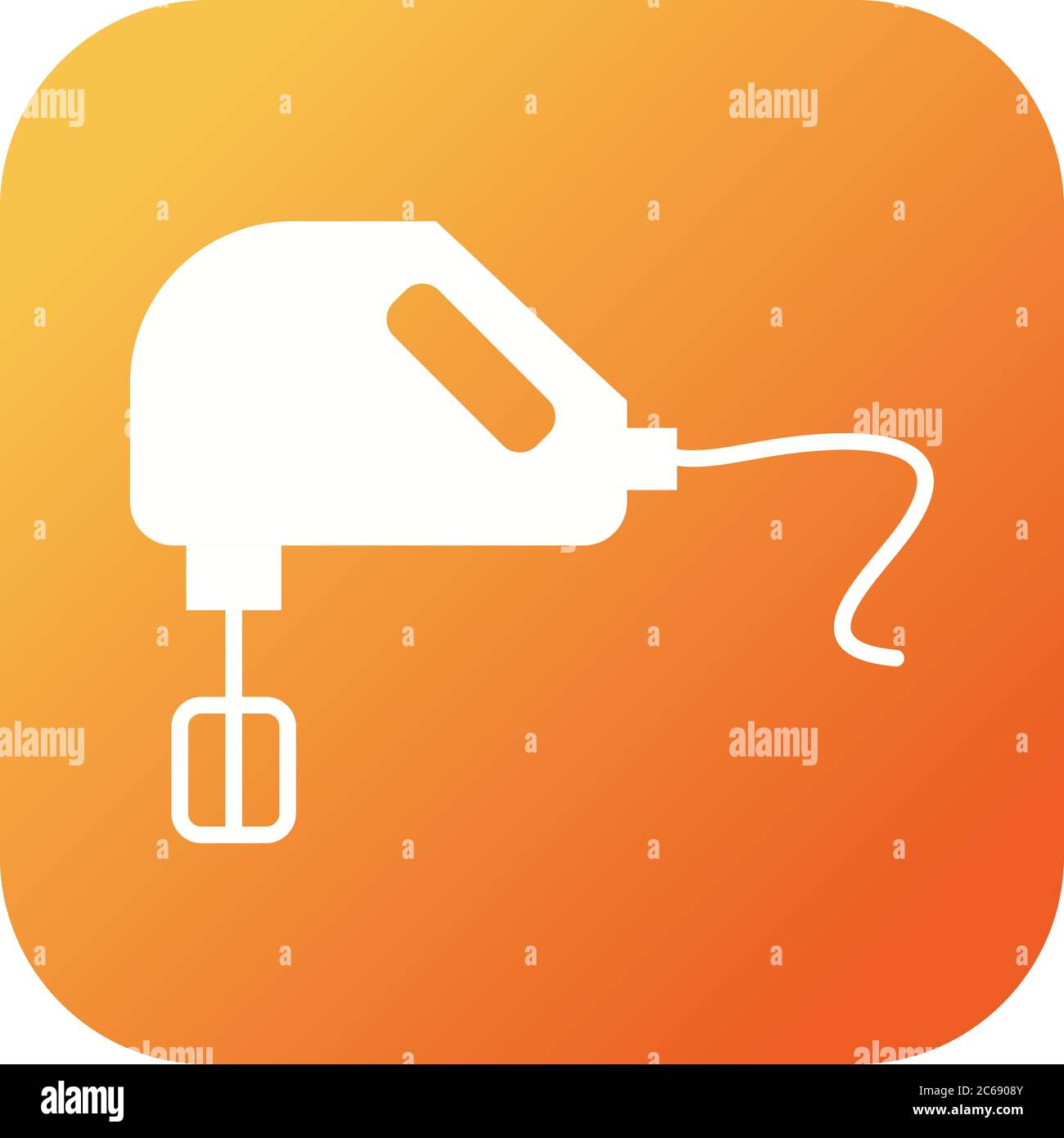 Unique Mixer Vector Glyph Icon Stock Vector