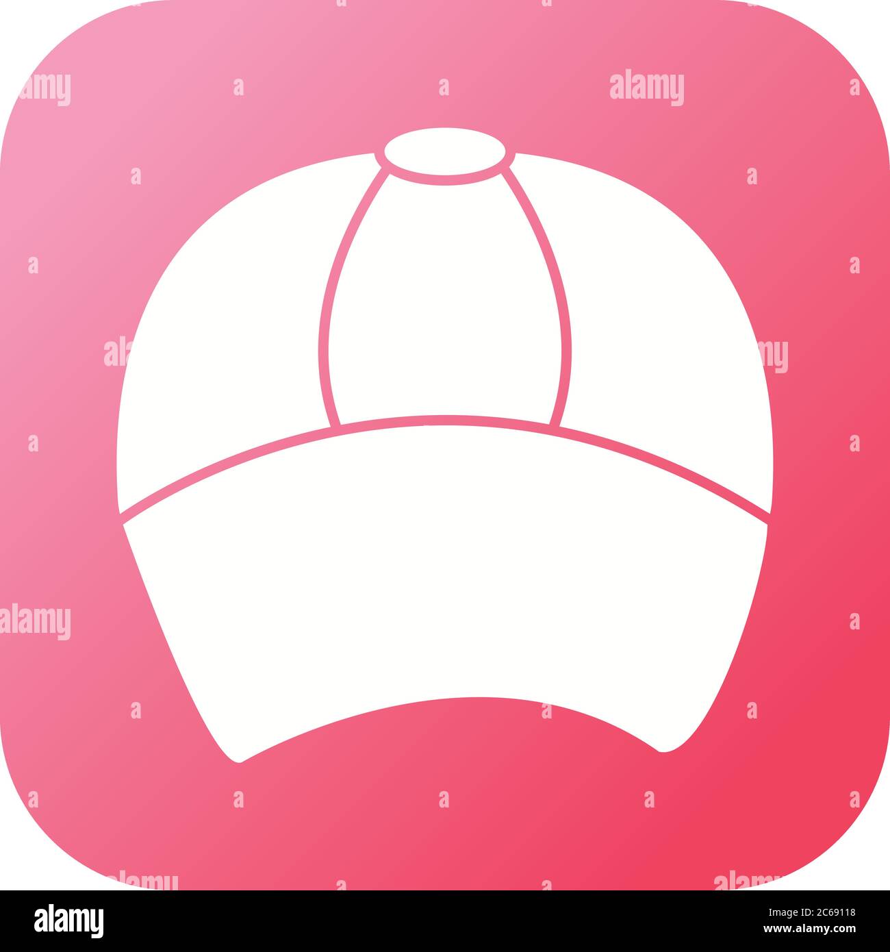 Unique Cap Vector Glyph Icon Stock Vector