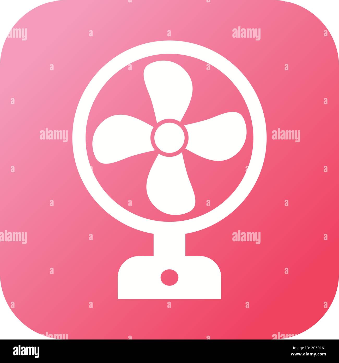 Unique Fan Vector Glyph Icon Stock Vector