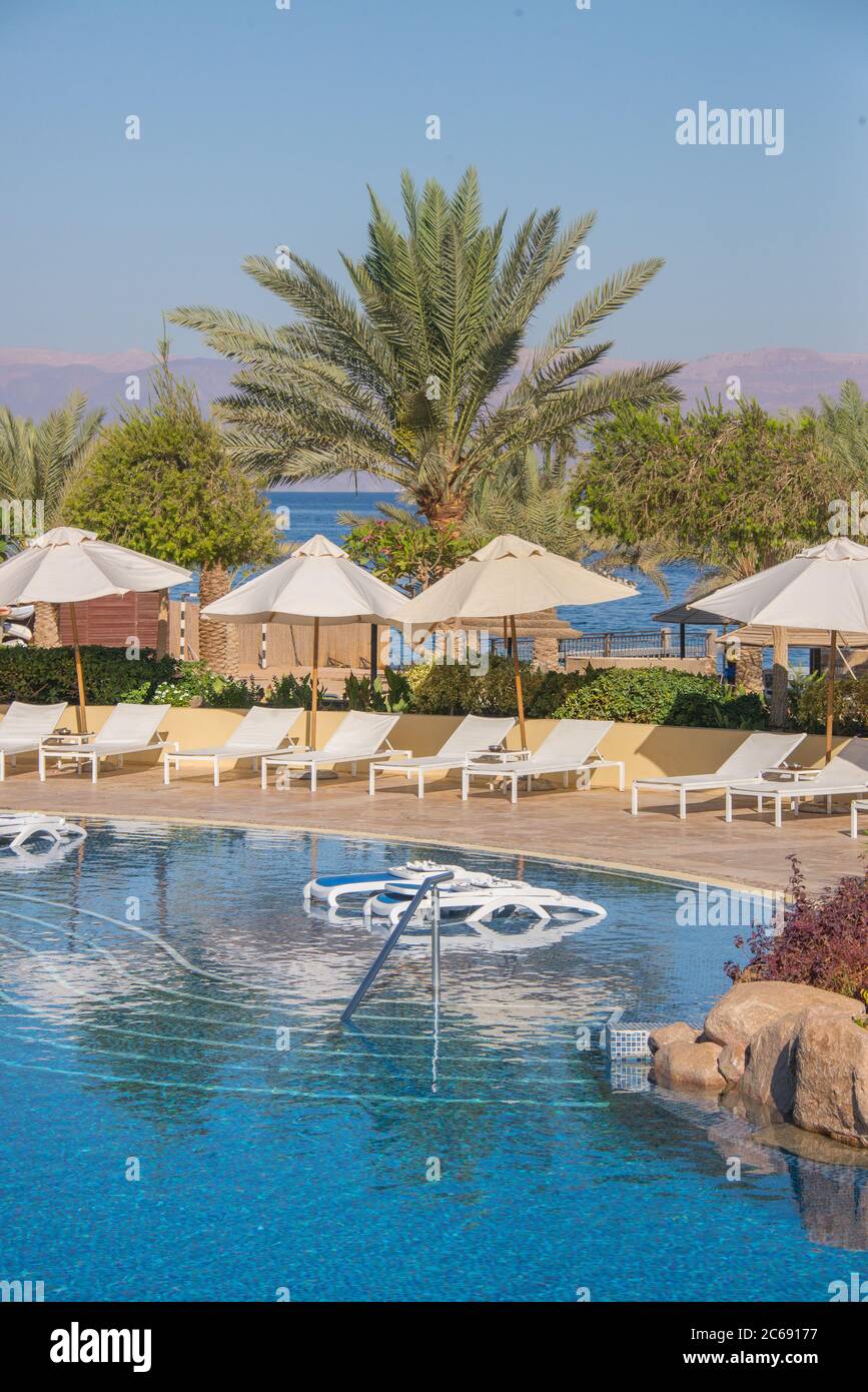 Asia, Middle East, Jordan, Aqaba, Tala Bay, Movenpick Resort & Spa Stock Photo