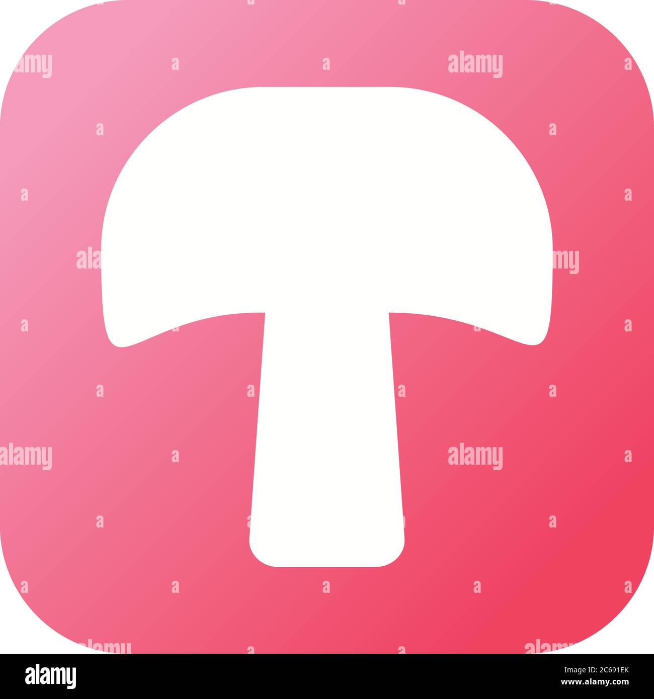 Unique Mushroom Vector Glyph Icon Stock Vector