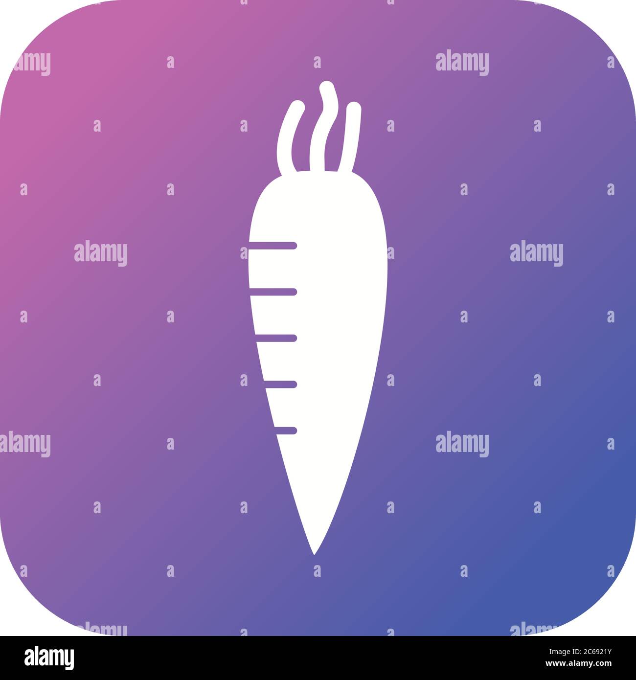 Unique Radish Vector Glyph Icon Stock Vector