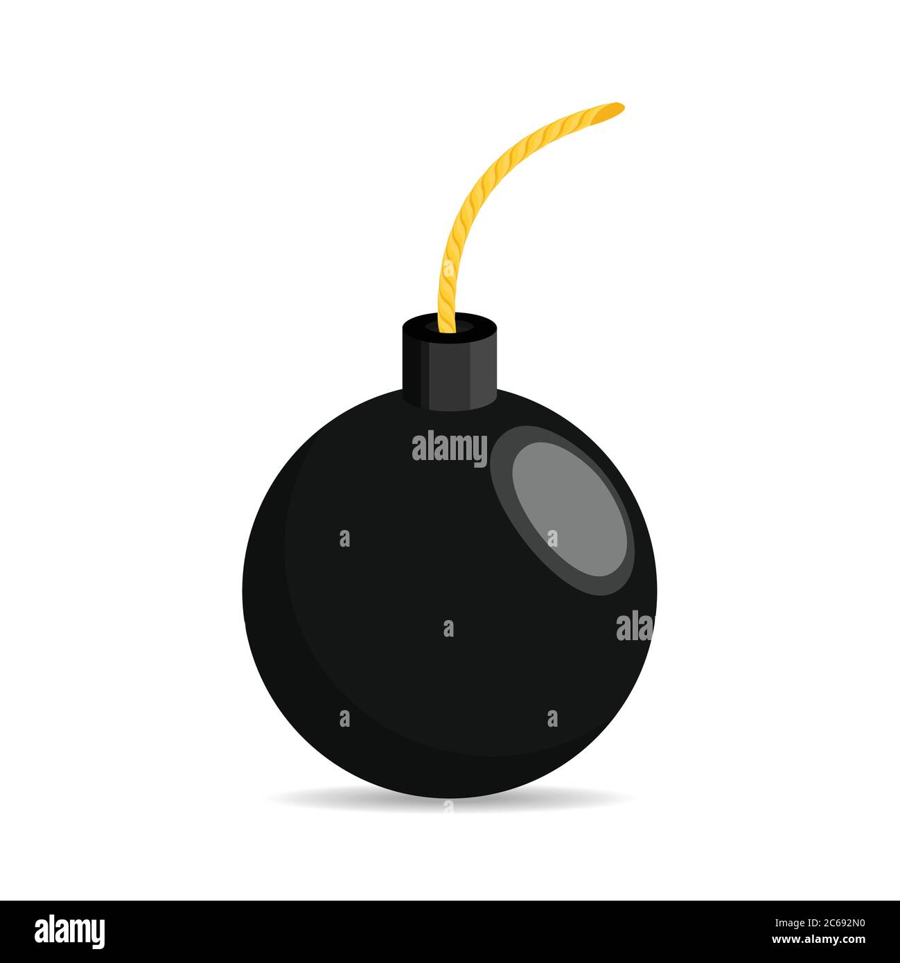 Icon of Bomb. Flat style Stock Vector Image & Art Alamy