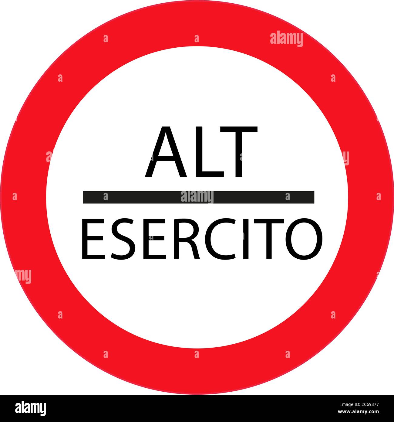 Sign stop control, the customs checkpoint in vector for print or design