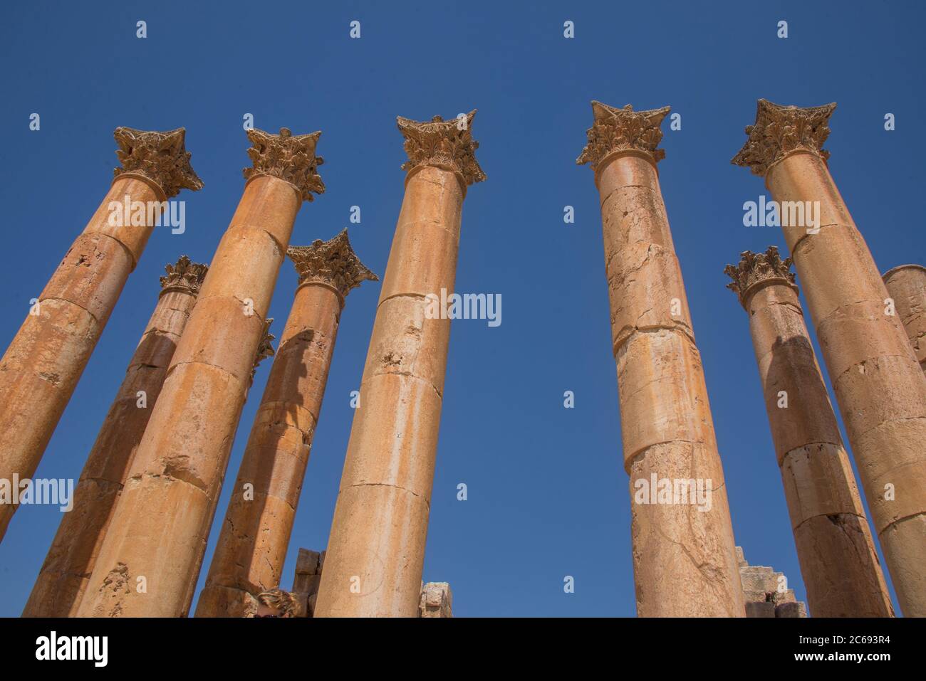 Asia, Middle East, Jordan, Jerash Archeological City, Temple of Artemis Stock Photo Alamy