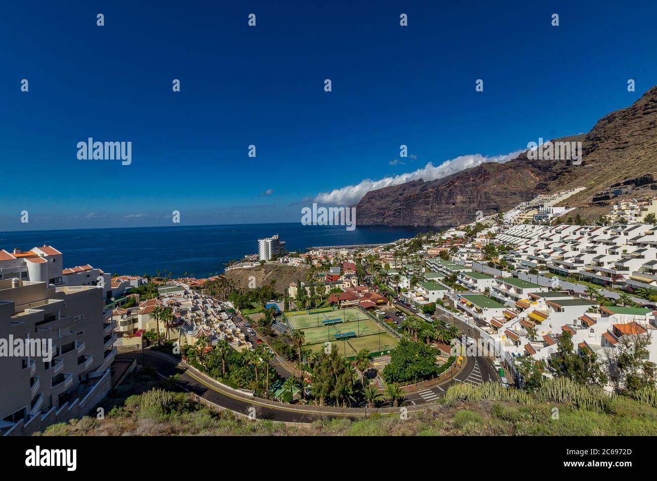 Cliffs of the Los Gigantes, Acantilados de los Gigantes, Tenerife, Spain Stock Photo