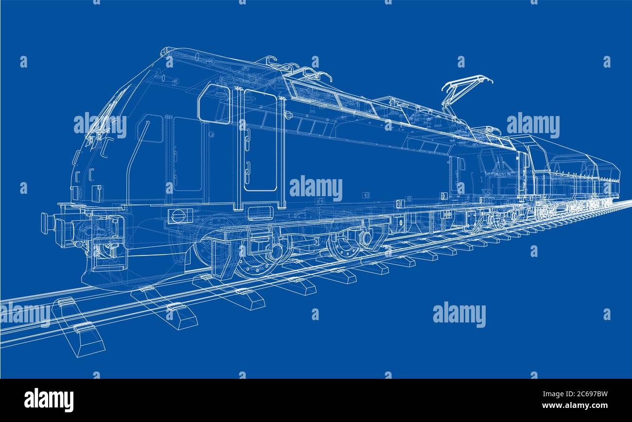 Modern train concept Stock Photo Alamy