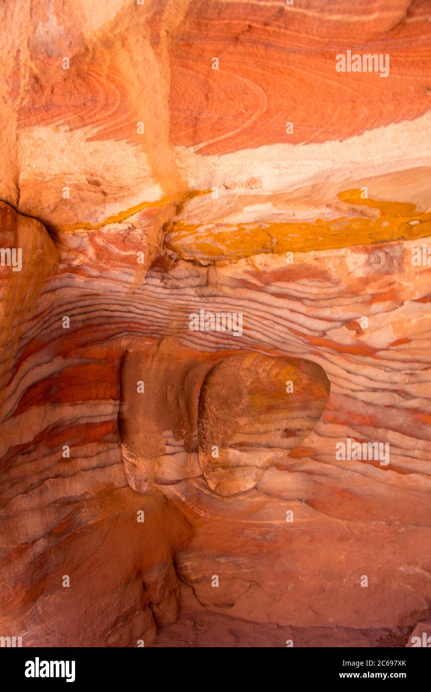 Asia, Middle East, Jordan, Petra, Theater Necropolis Stock Photo Alamy